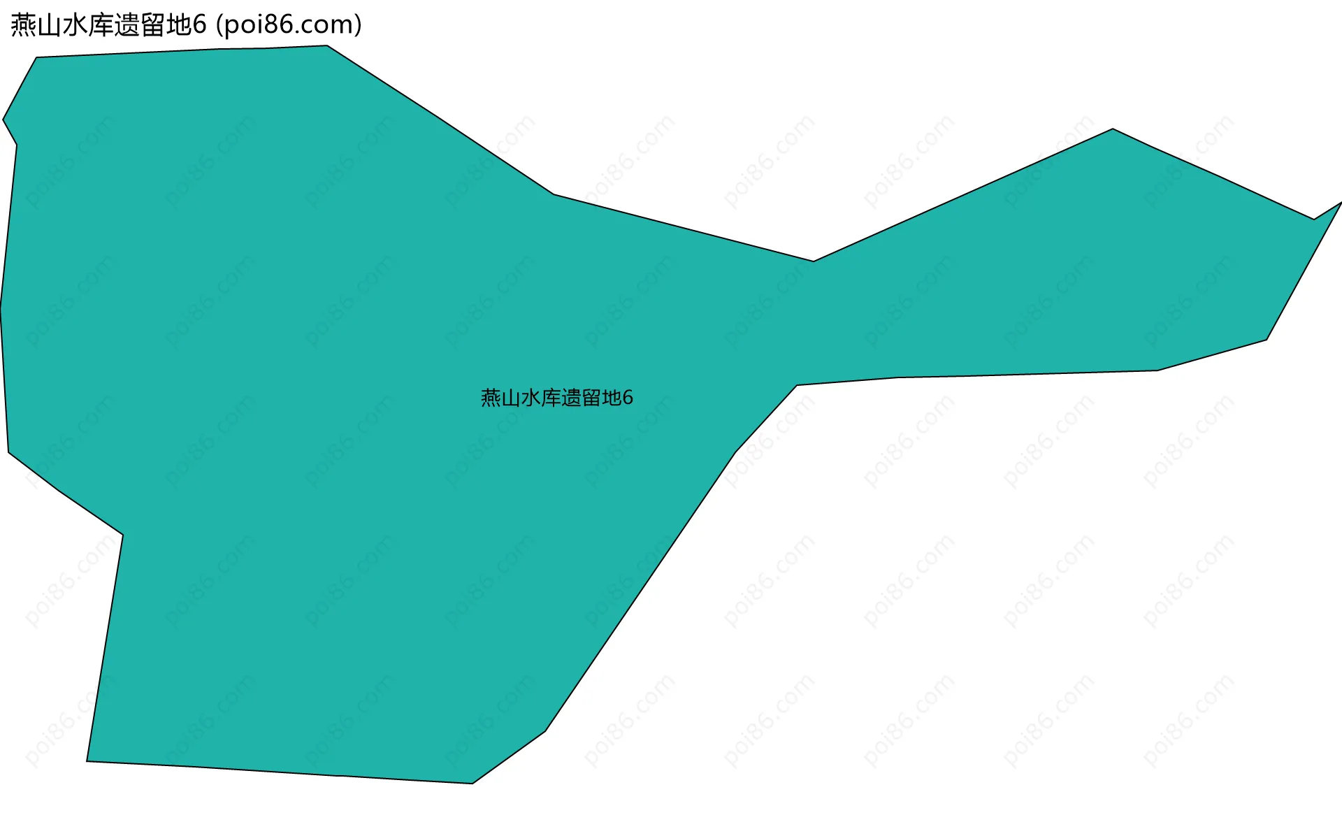 燕山水库遗留地6边界地图