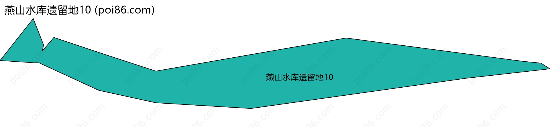 燕山水库遗留地10边界地图