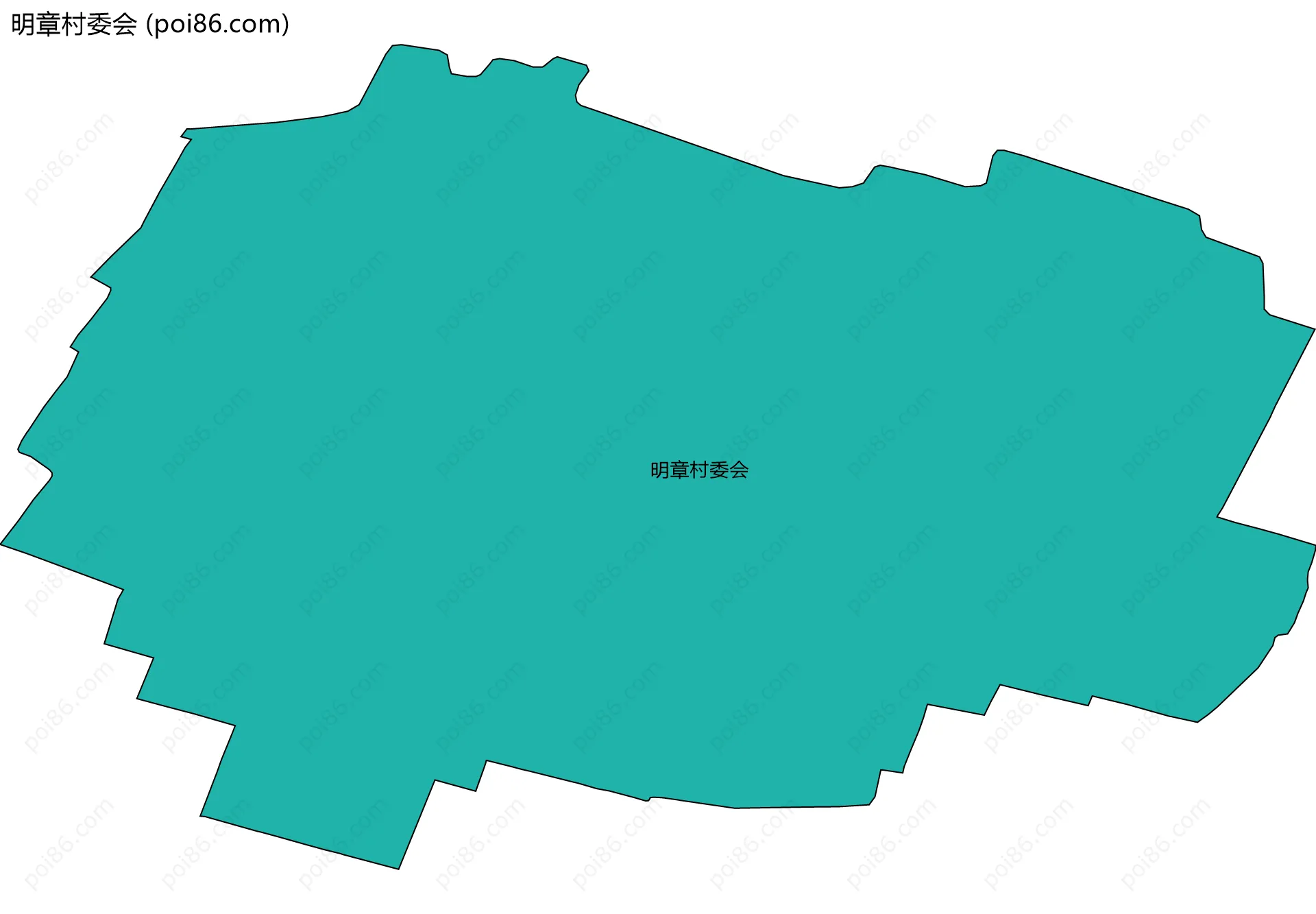 明章村委会边界地图