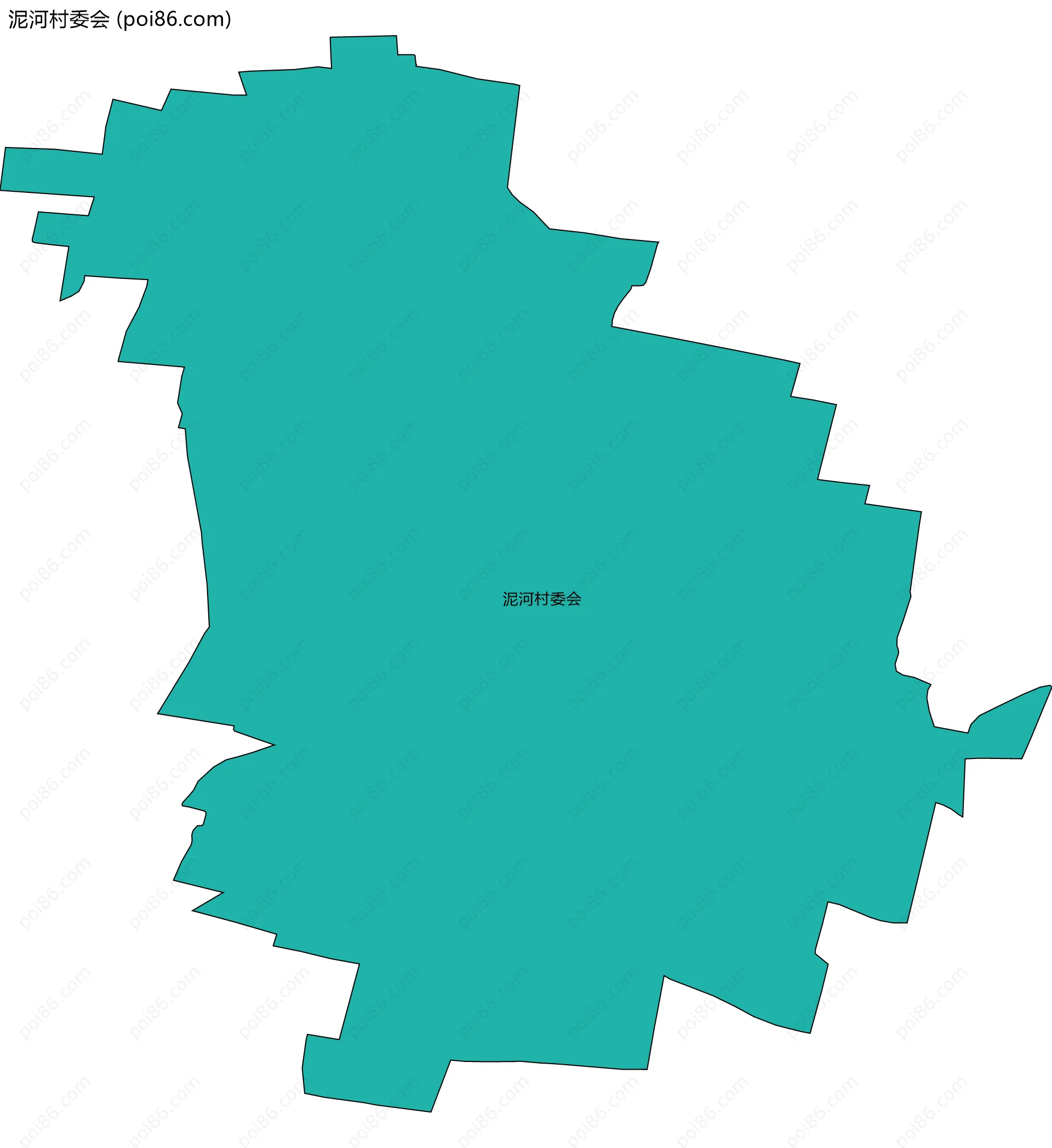 泥河村委会边界地图