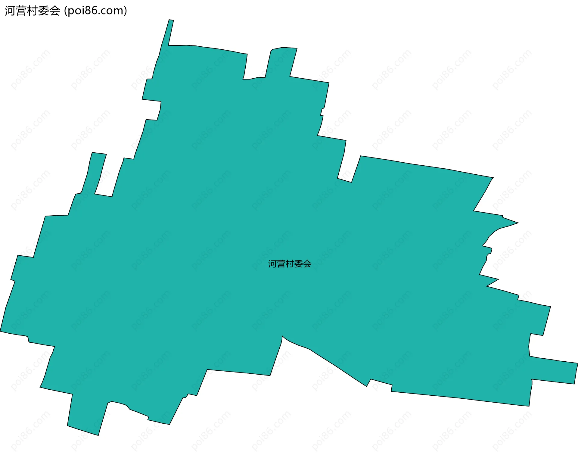 河营村委会边界地图