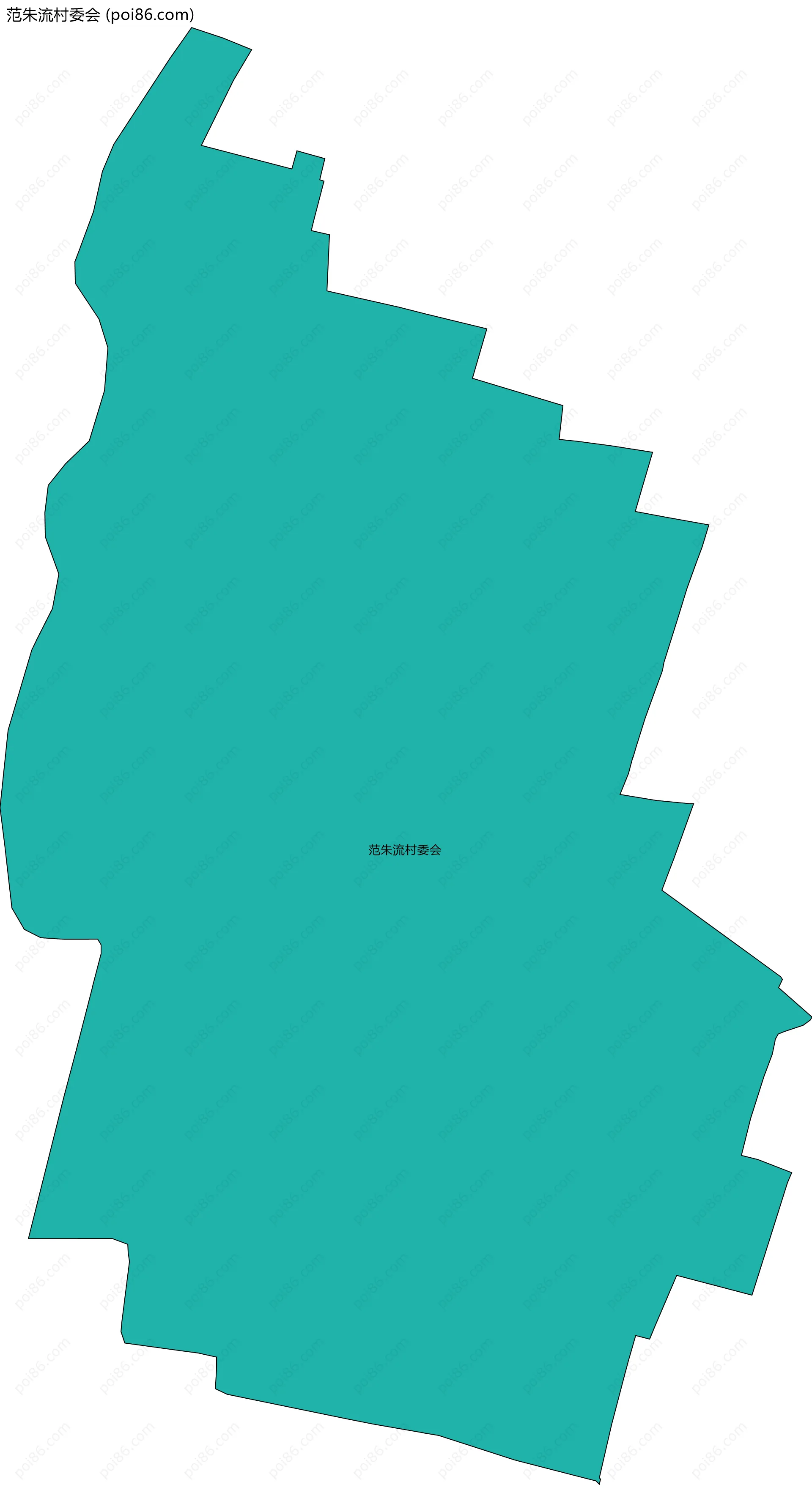 范朱流村委会边界地图