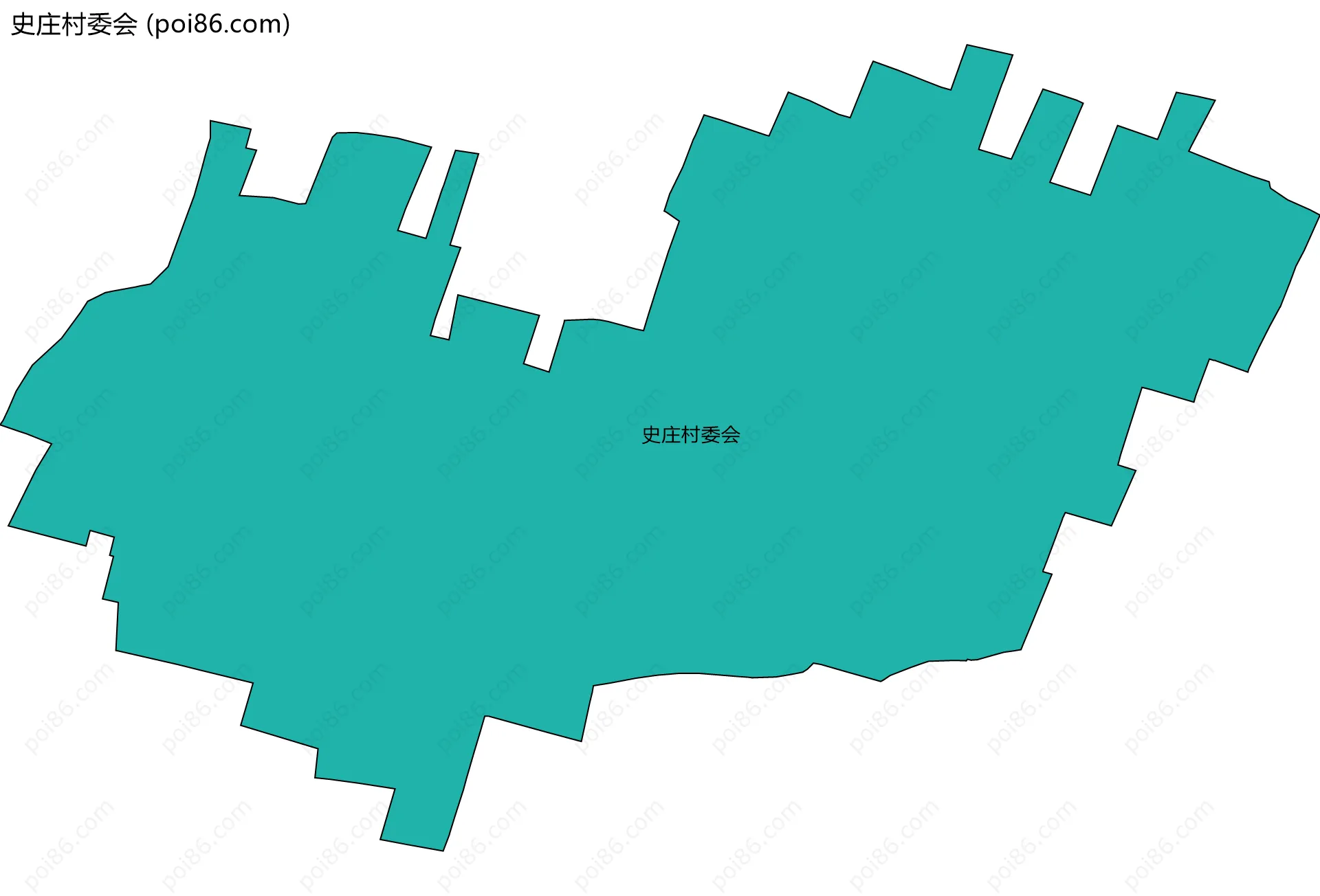 史庄村委会边界地图