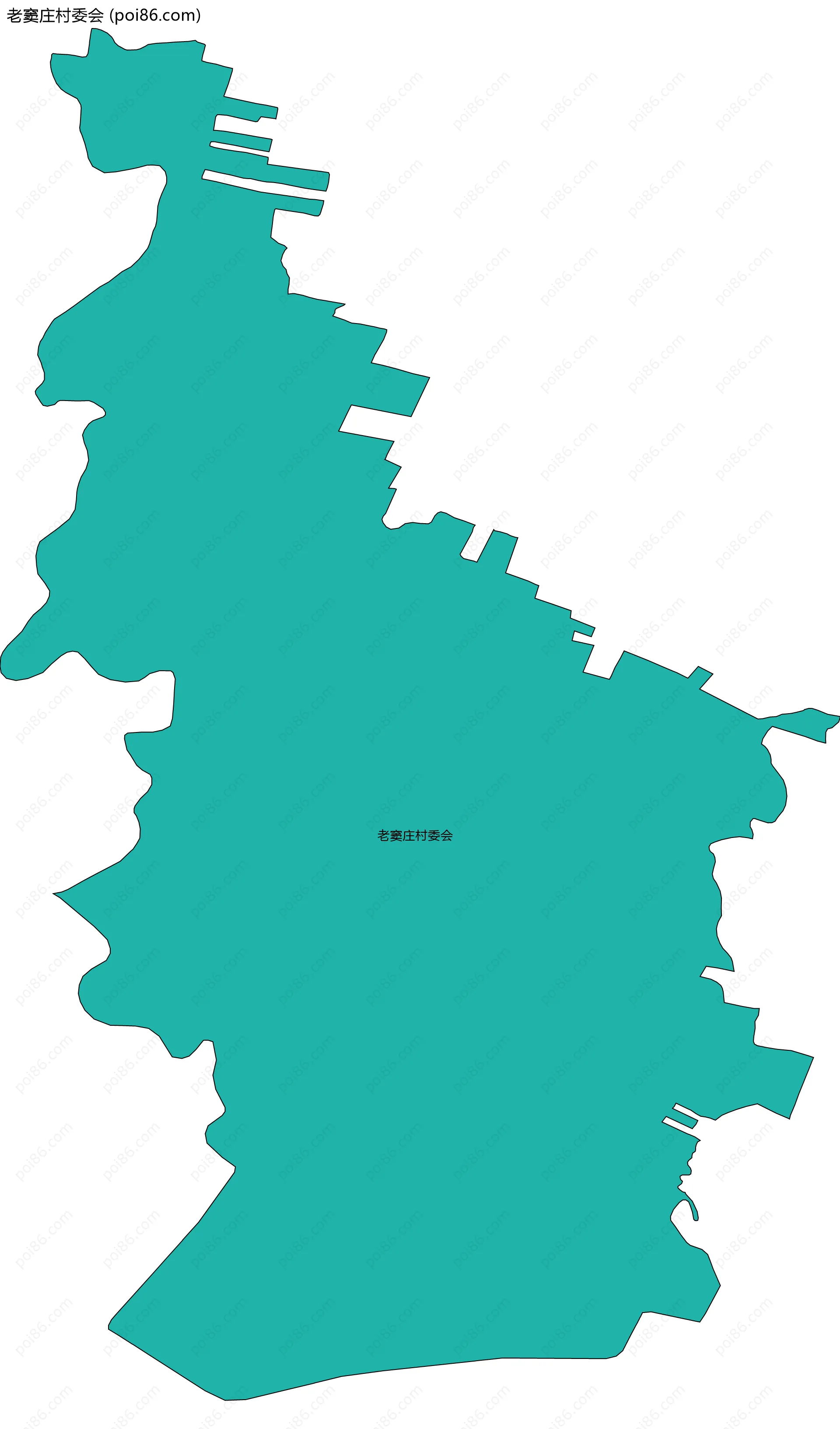 老窦庄村委会边界地图