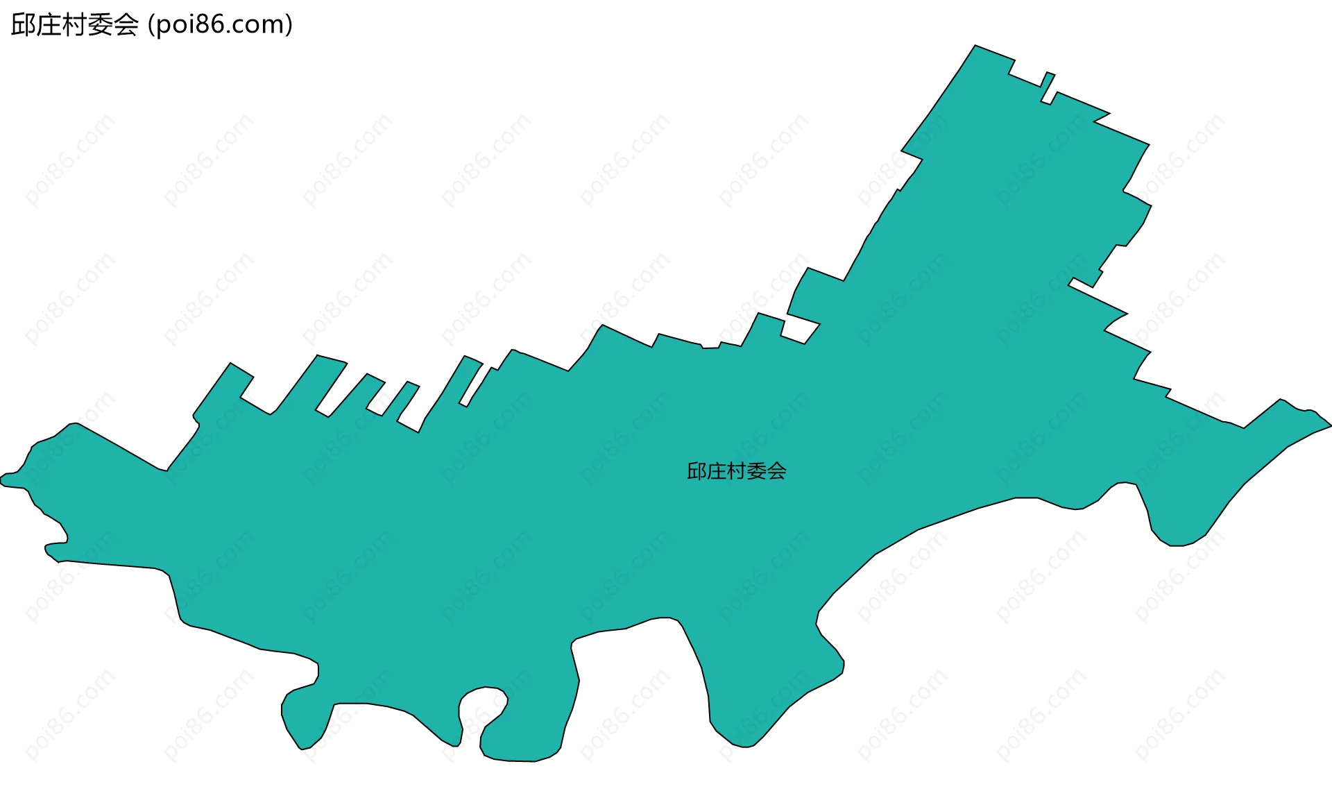 邱庄村委会边界地图