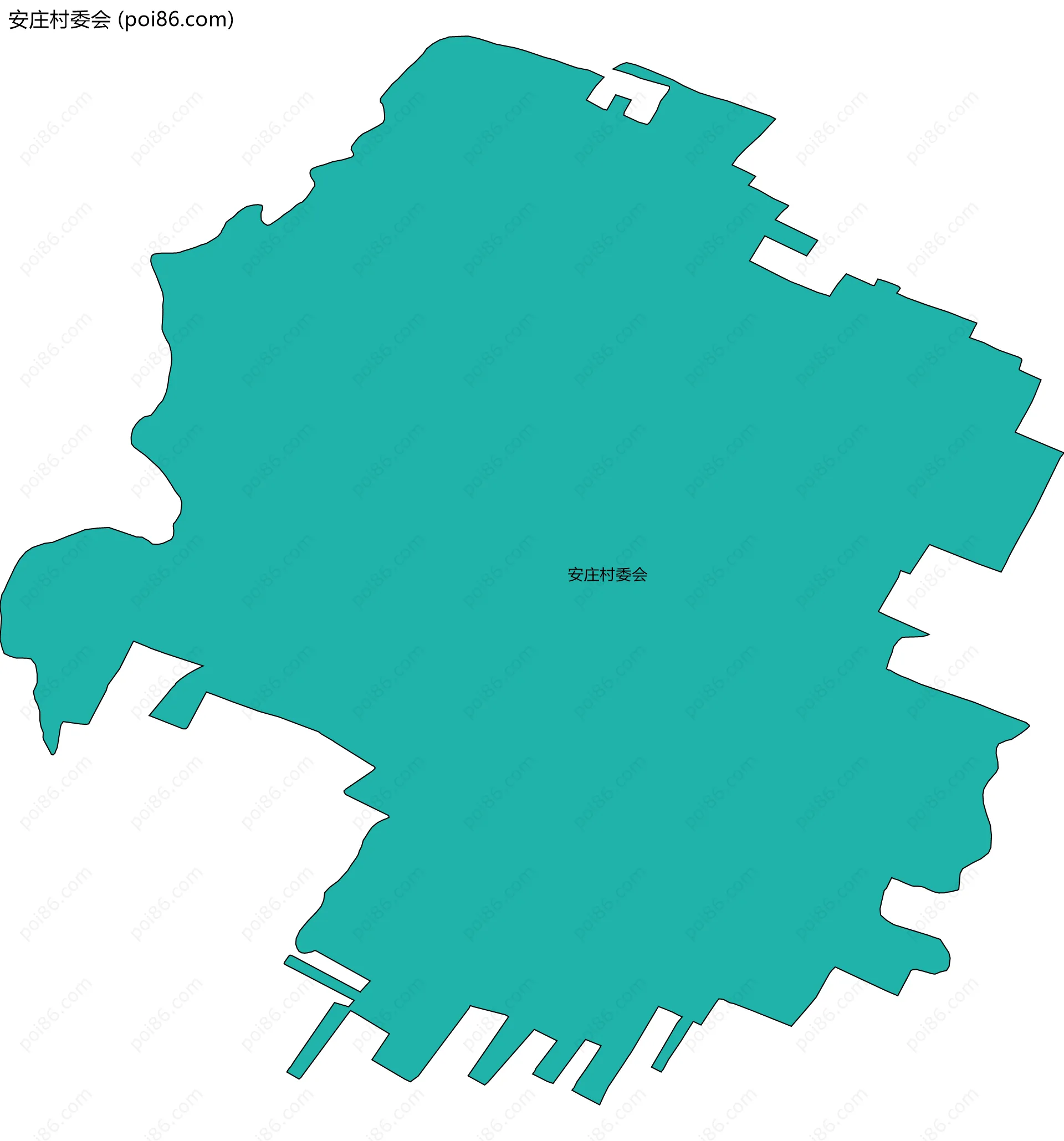 安庄村委会边界地图