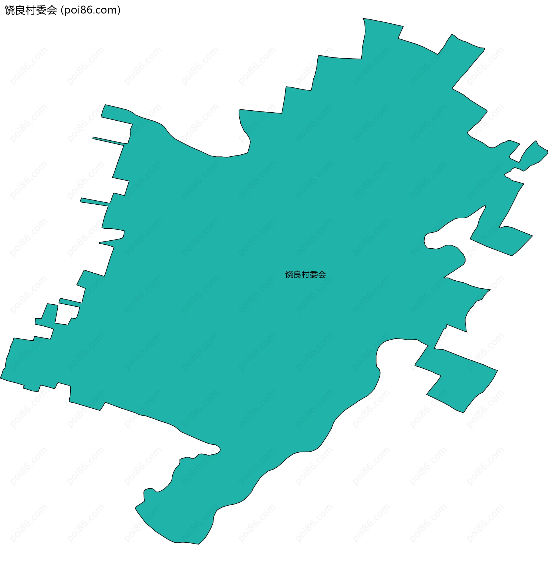 饶良村委会边界地图