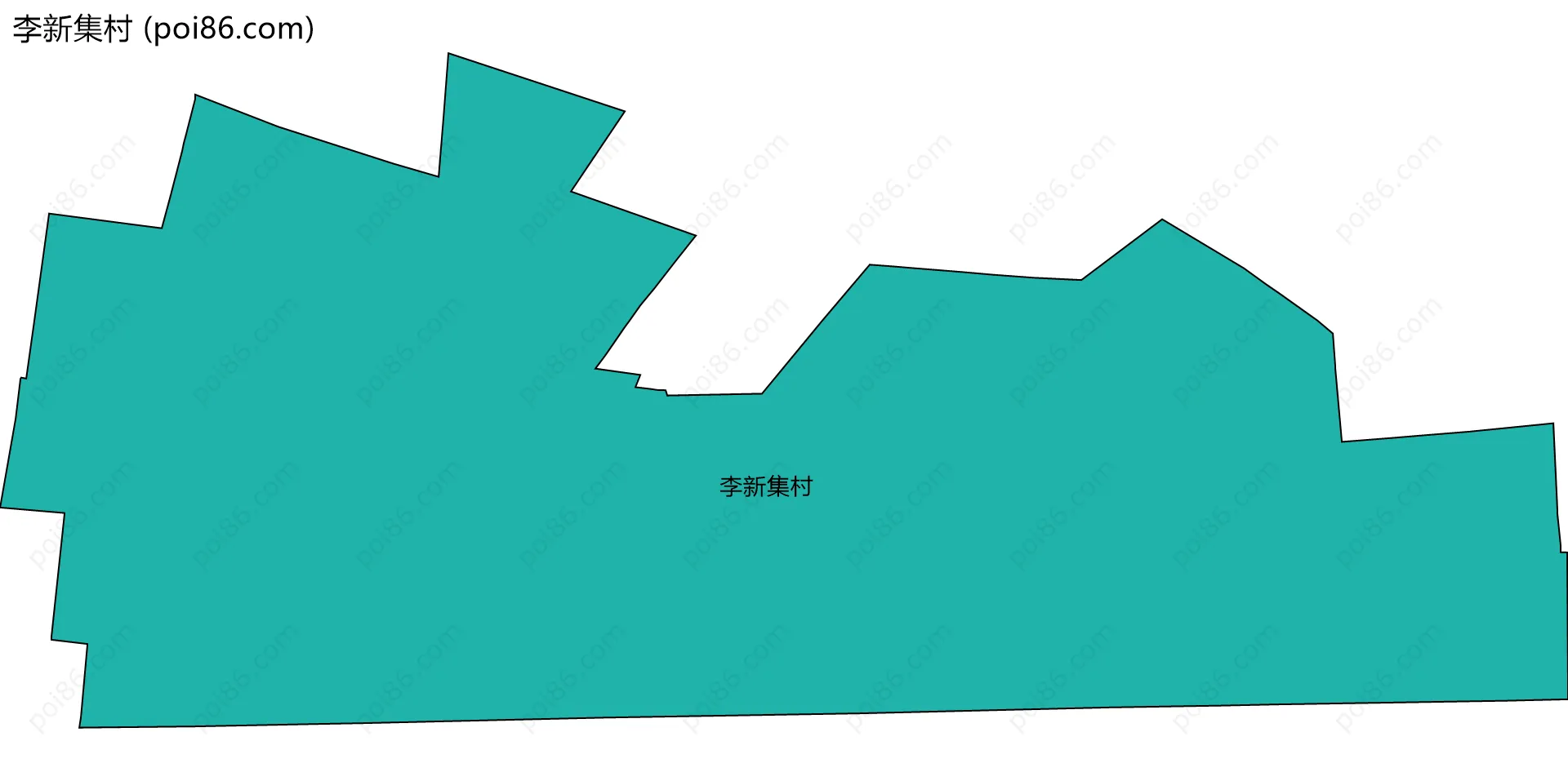 李新集村边界地图