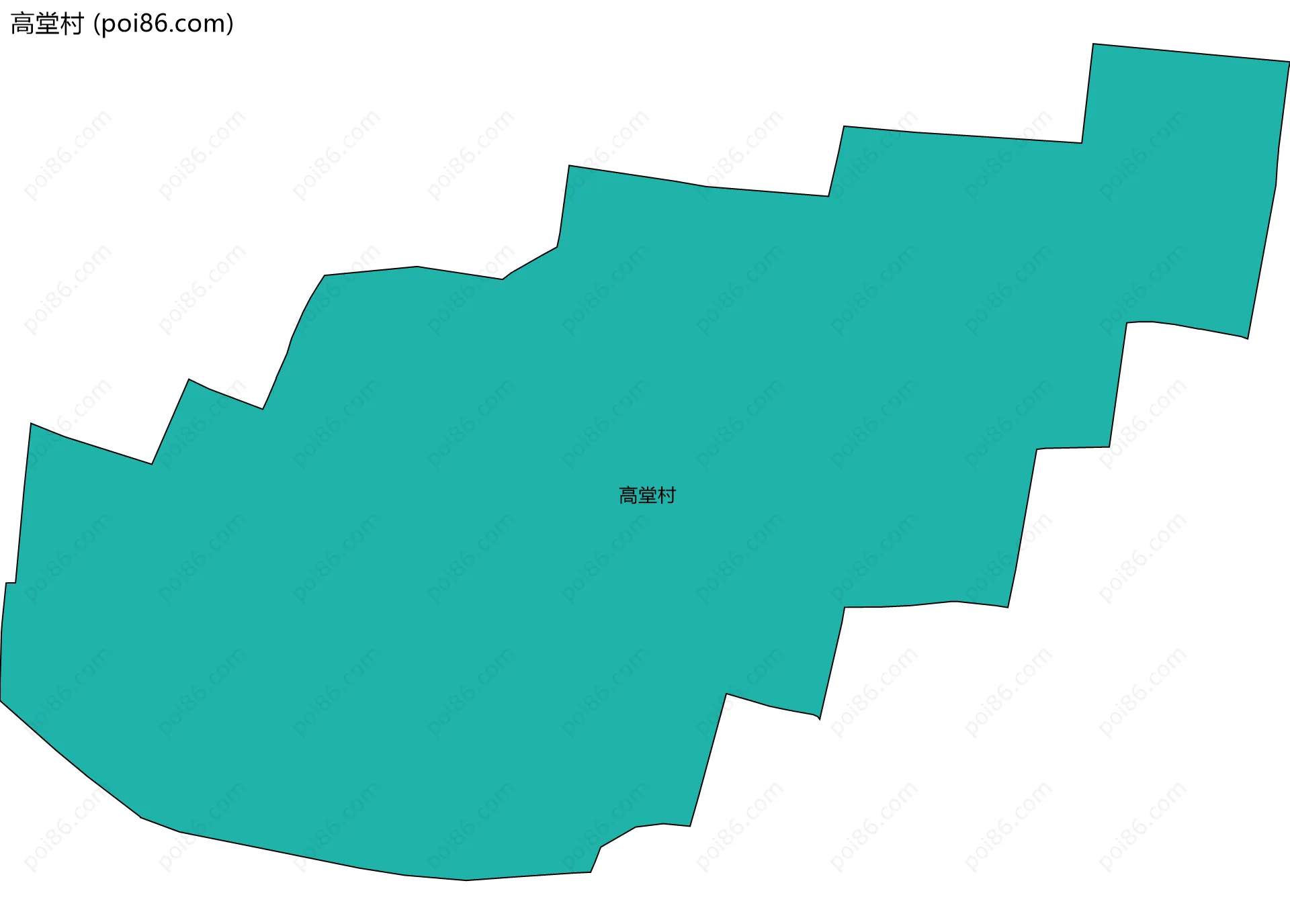 高堂村边界地图