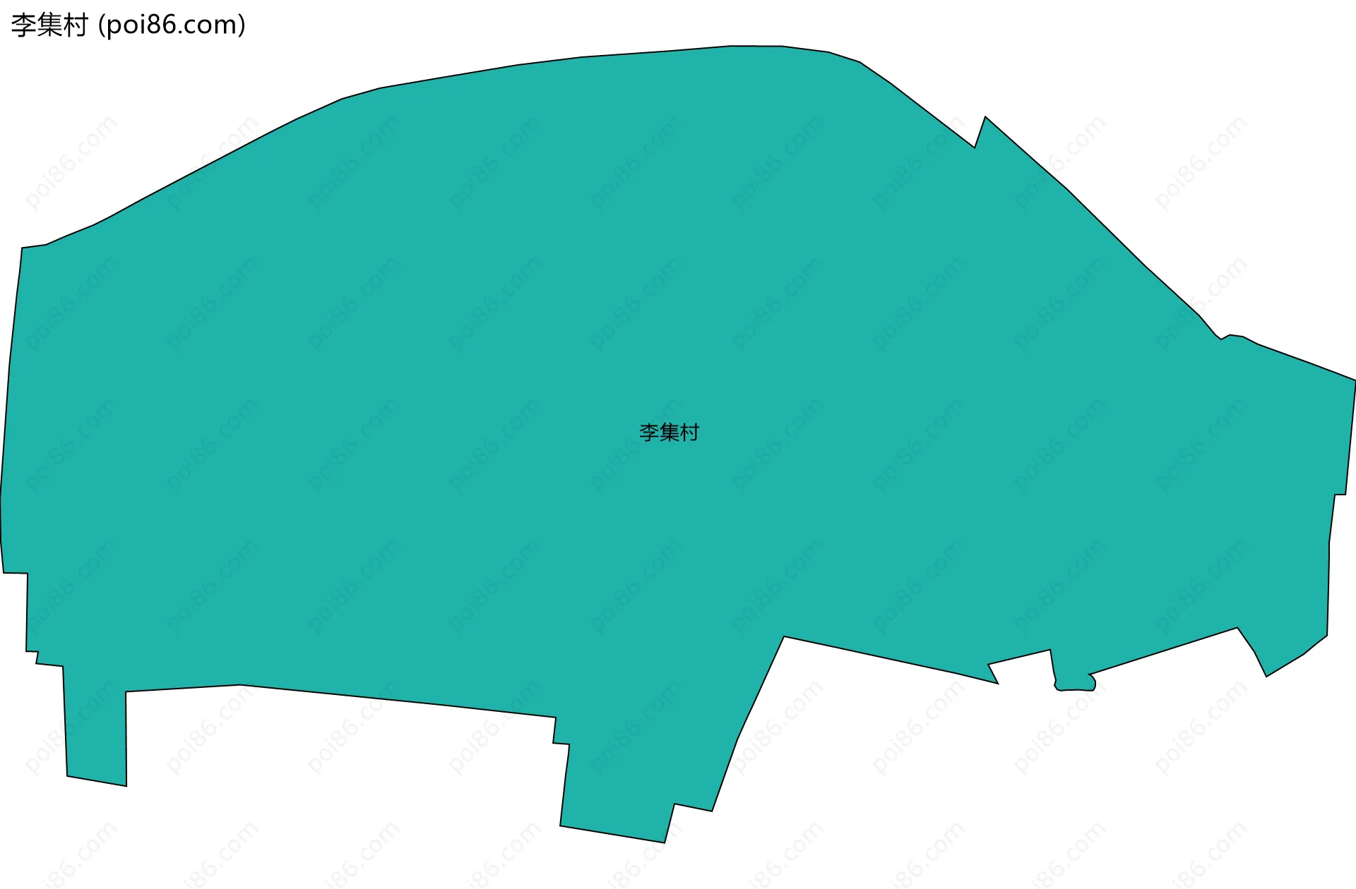 李集村边界地图