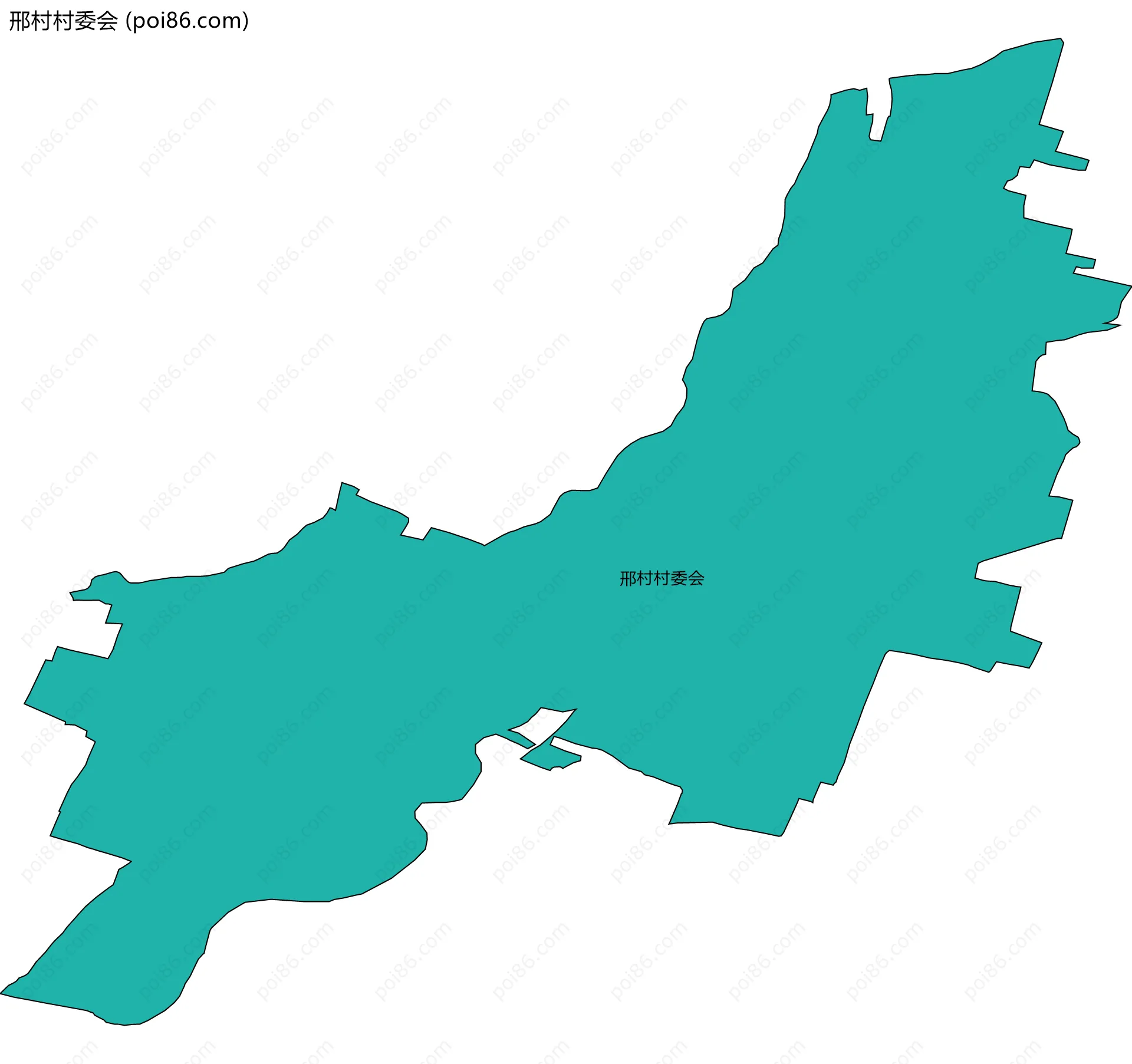 邢村村委会边界地图