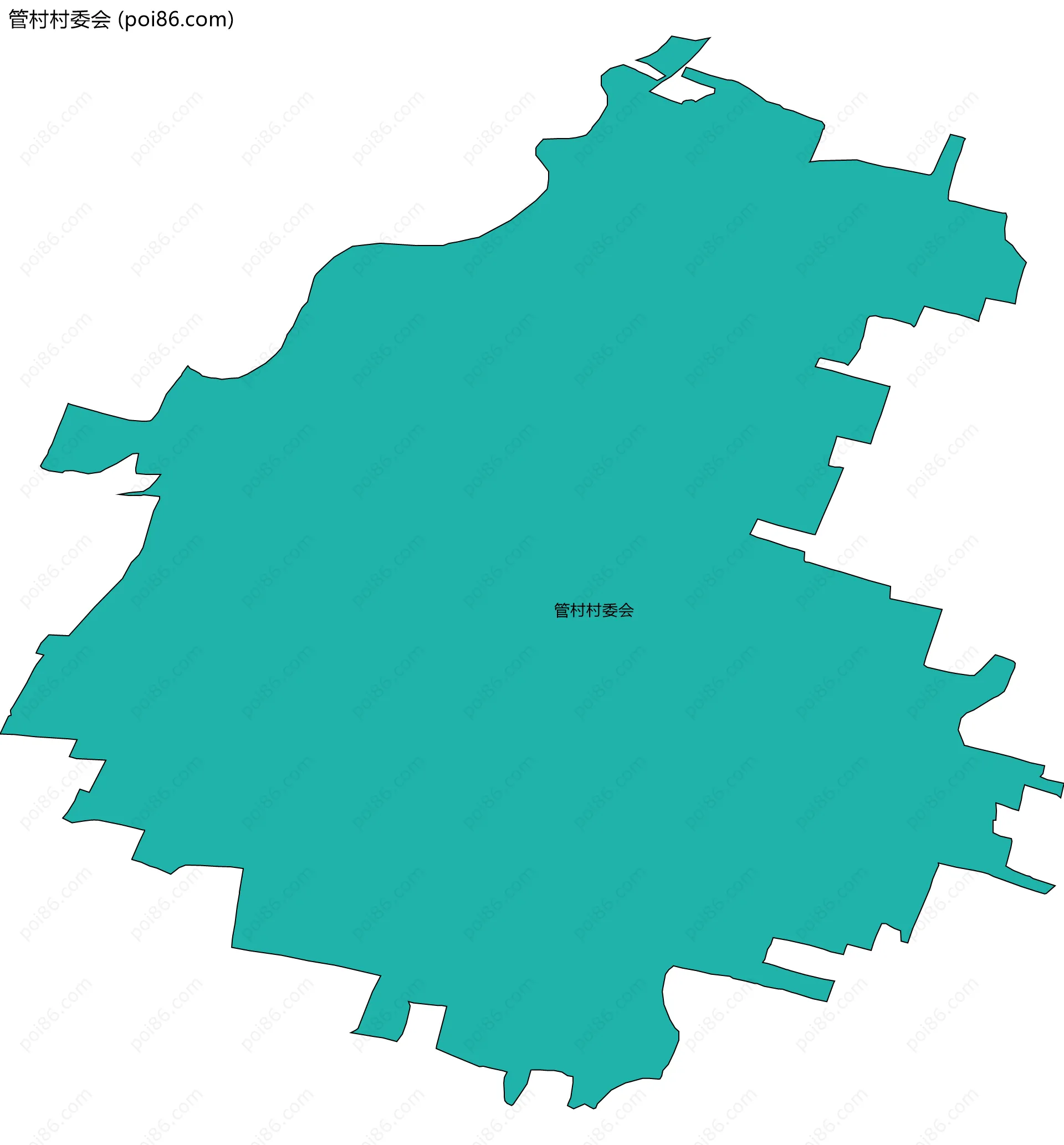 管村村委会边界地图