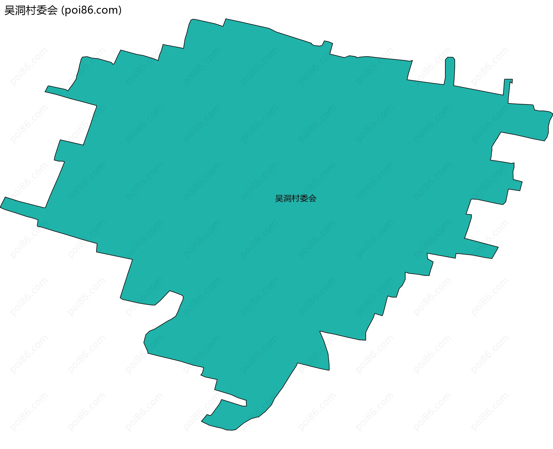 吴洞村委会边界地图