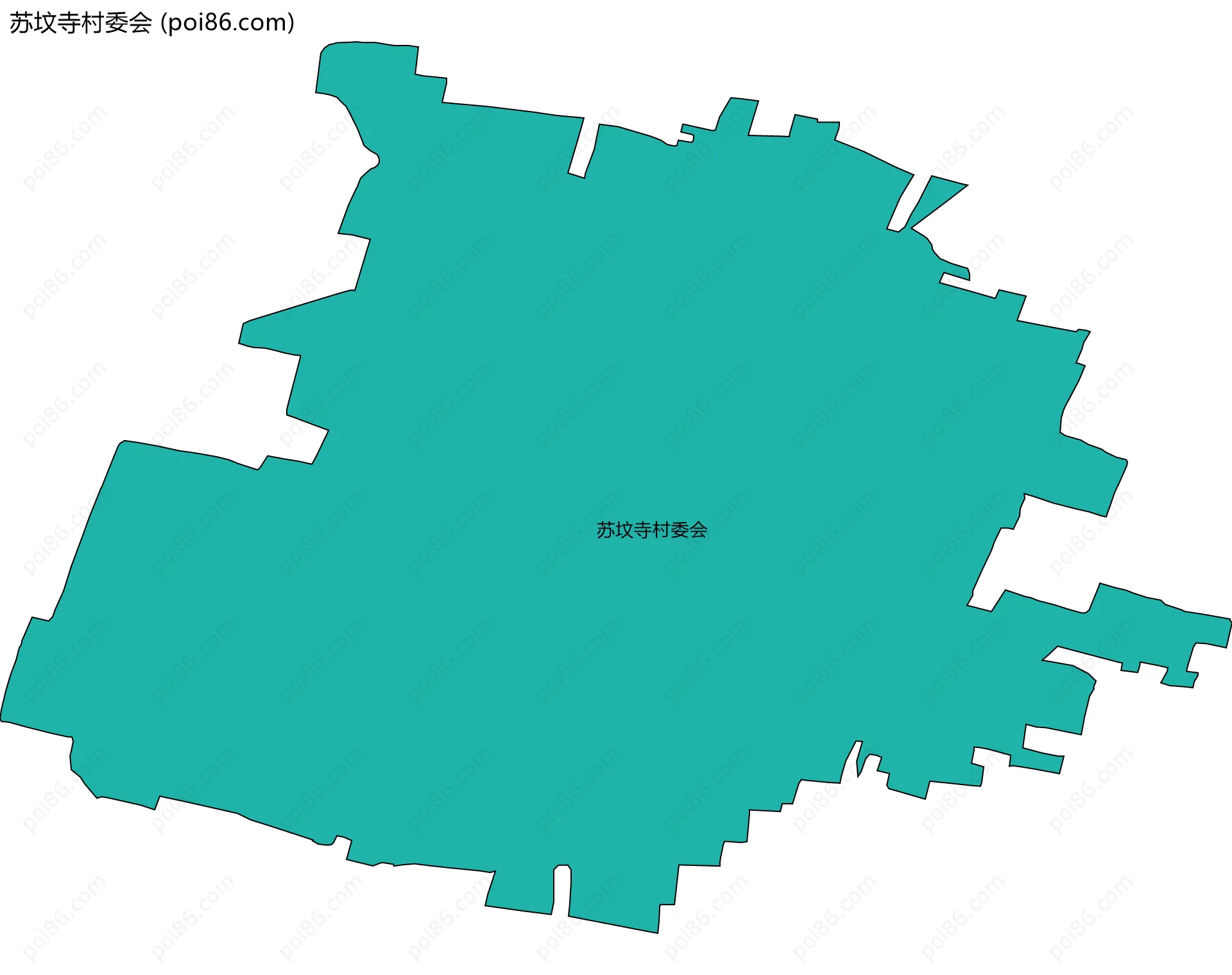 苏坟寺村委会边界地图