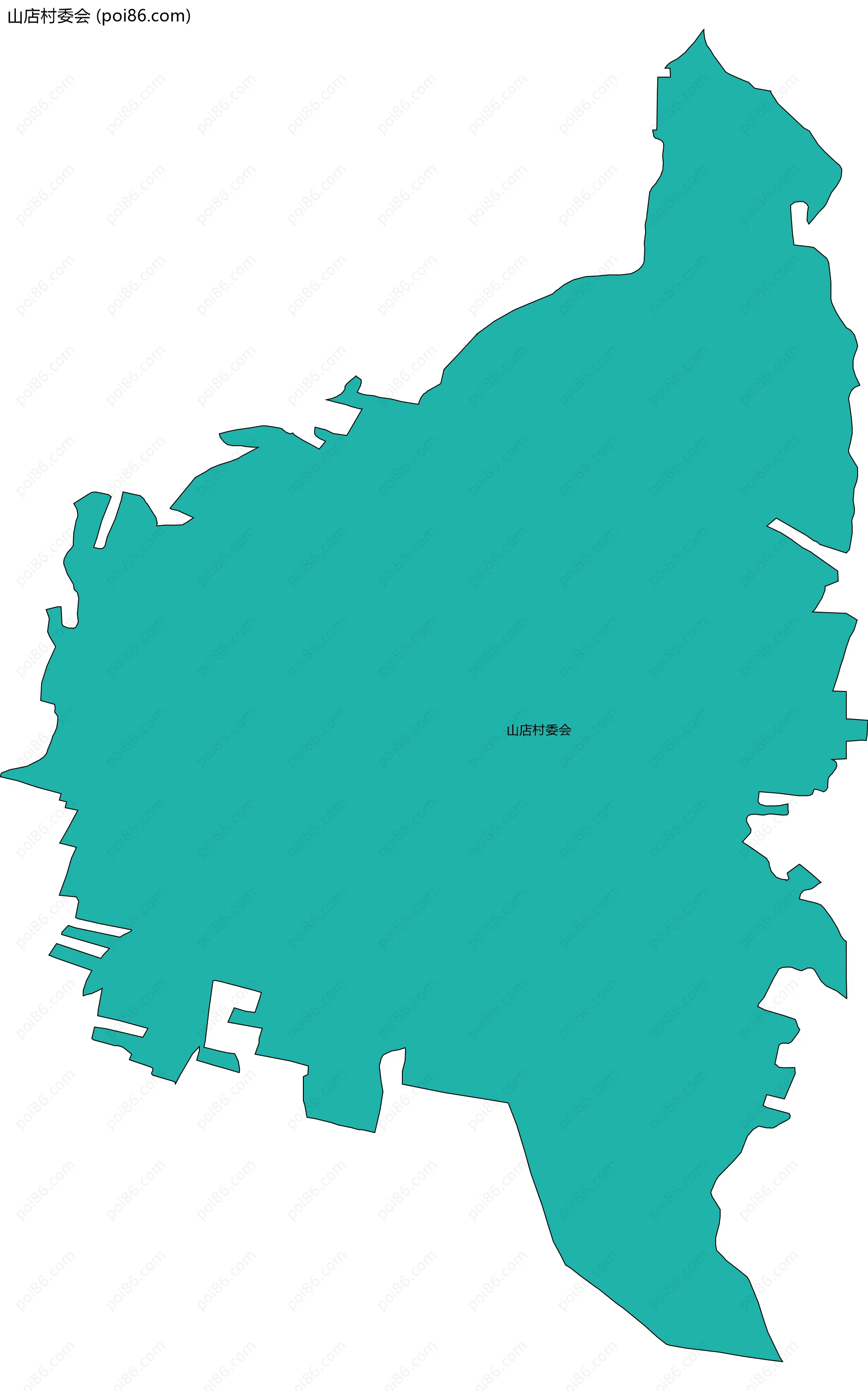 山店村委会边界地图