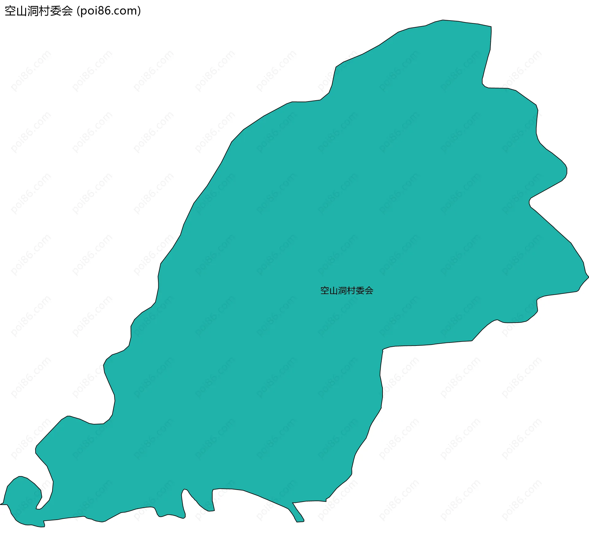 空山洞村委会边界地图
