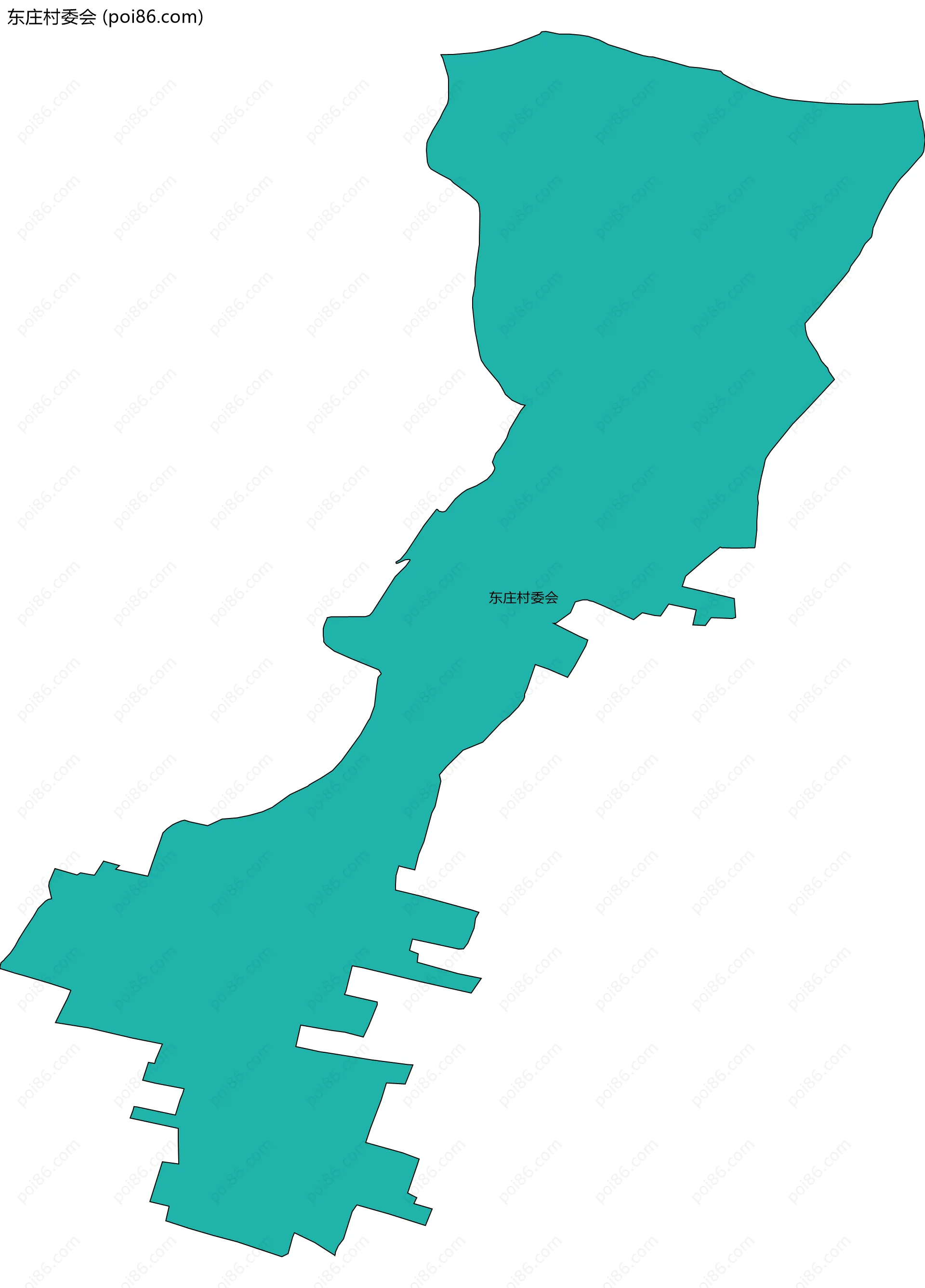 东庄村委会边界地图