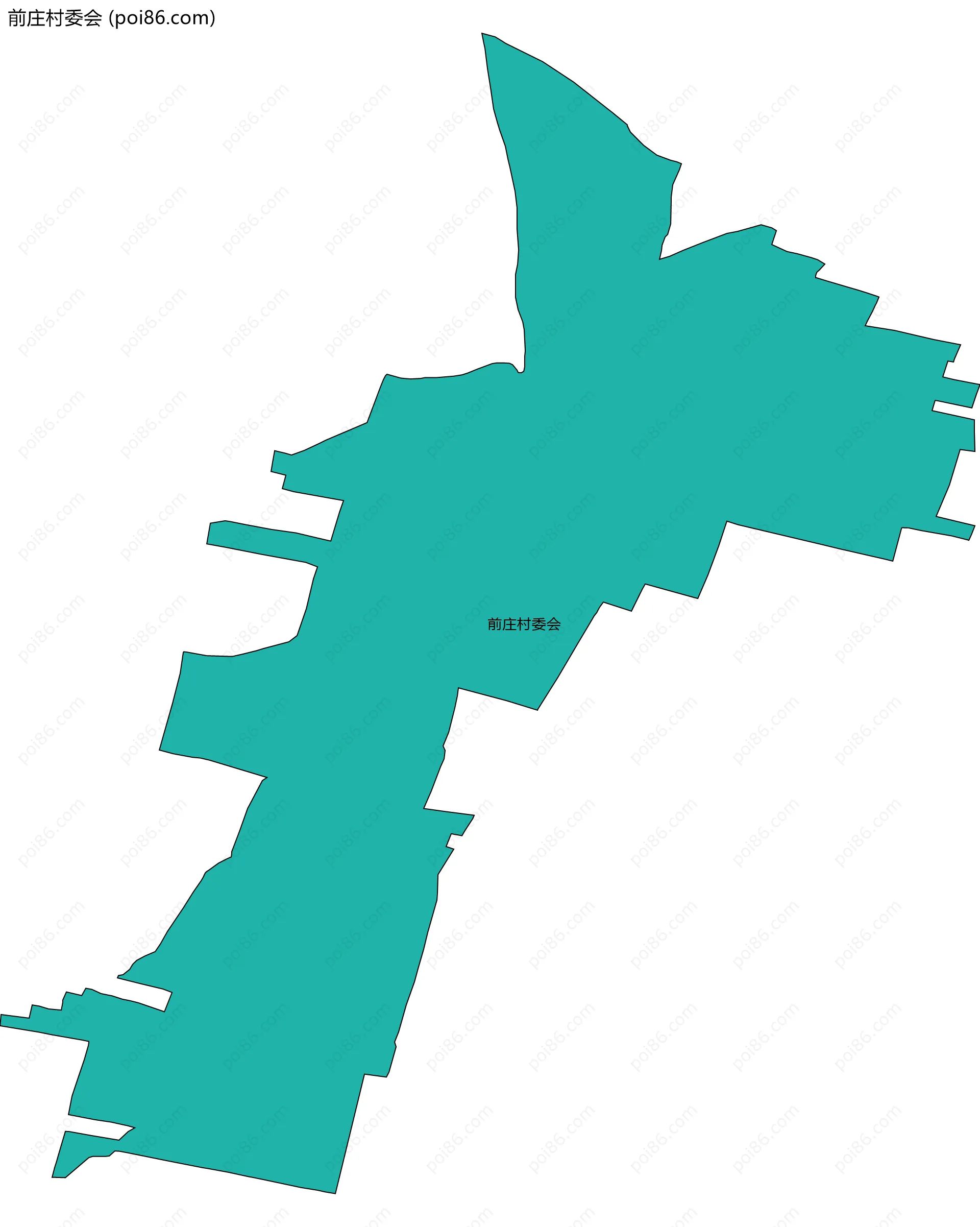 前庄村委会边界地图