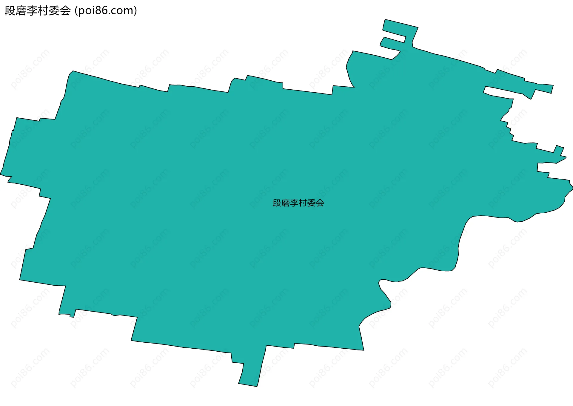 段磨李村委会边界地图