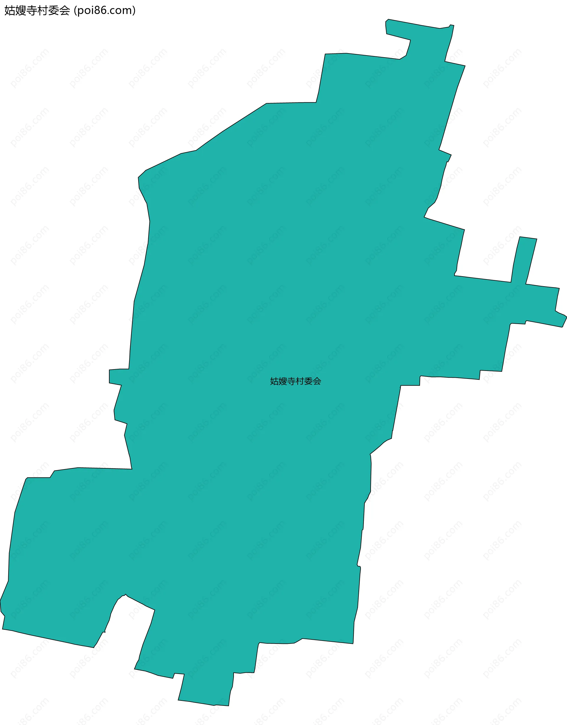 姑嫂寺村委会边界地图