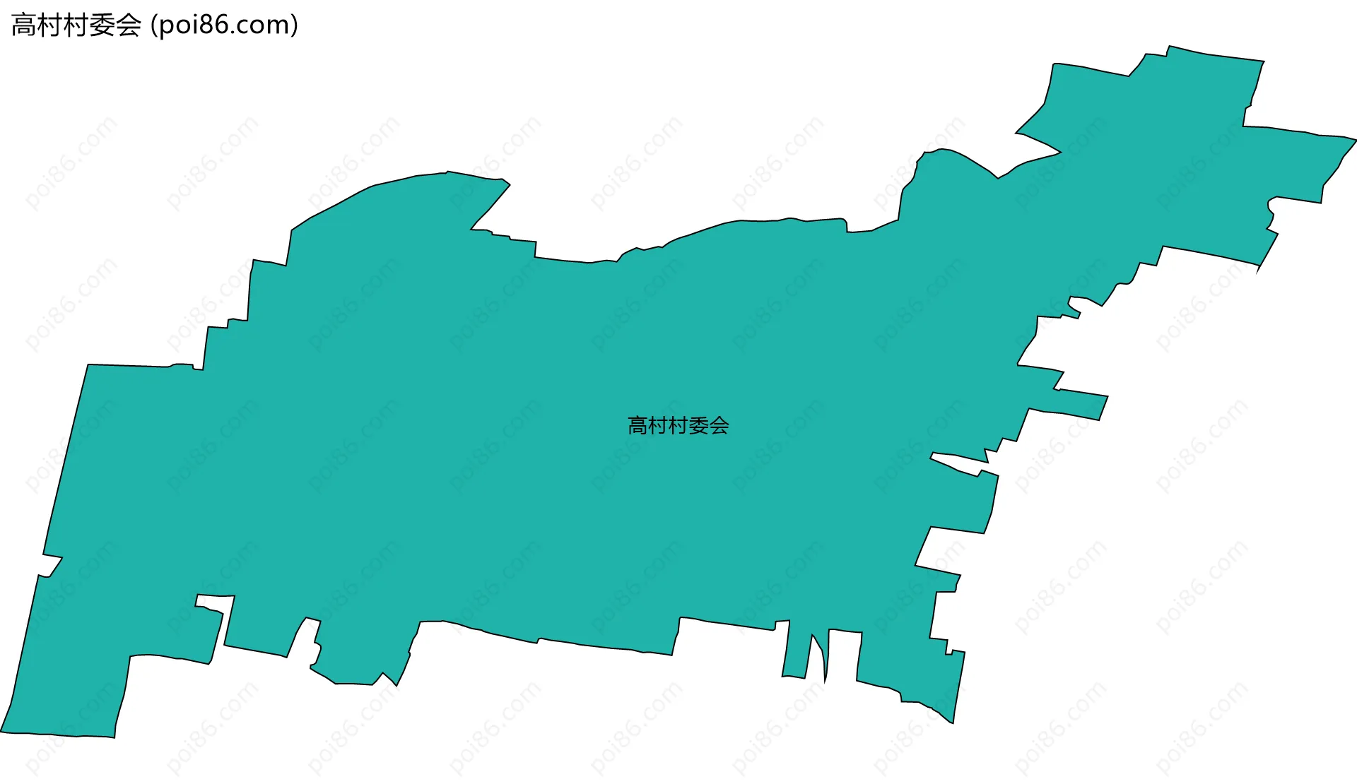 高村村委会边界地图