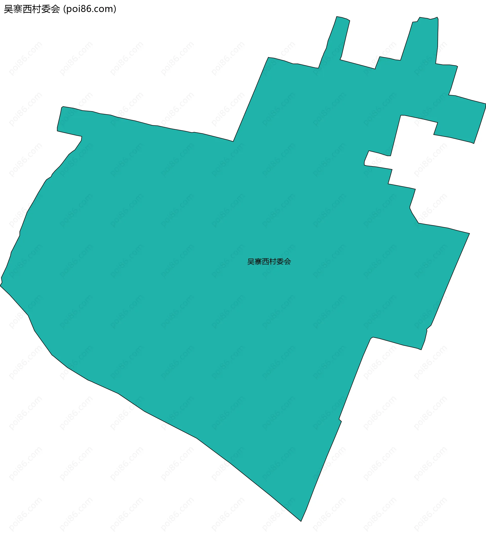 吴寨西村委会边界地图