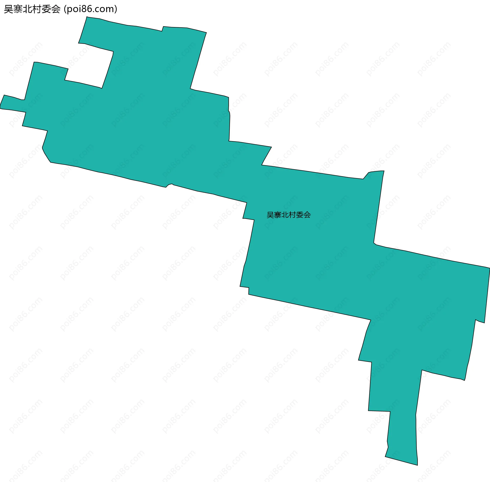 吴寨北村委会边界地图