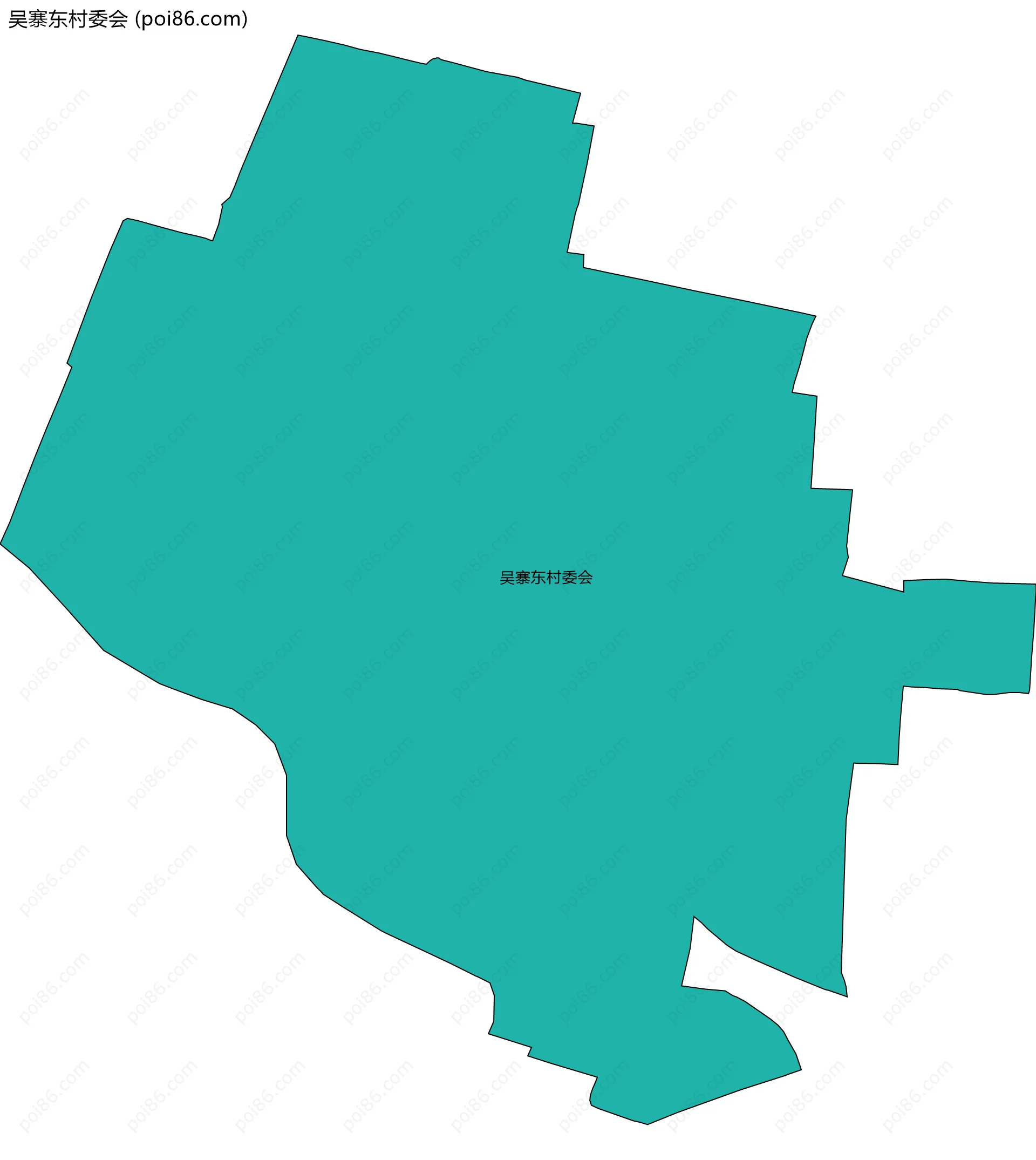 吴寨东村委会边界地图