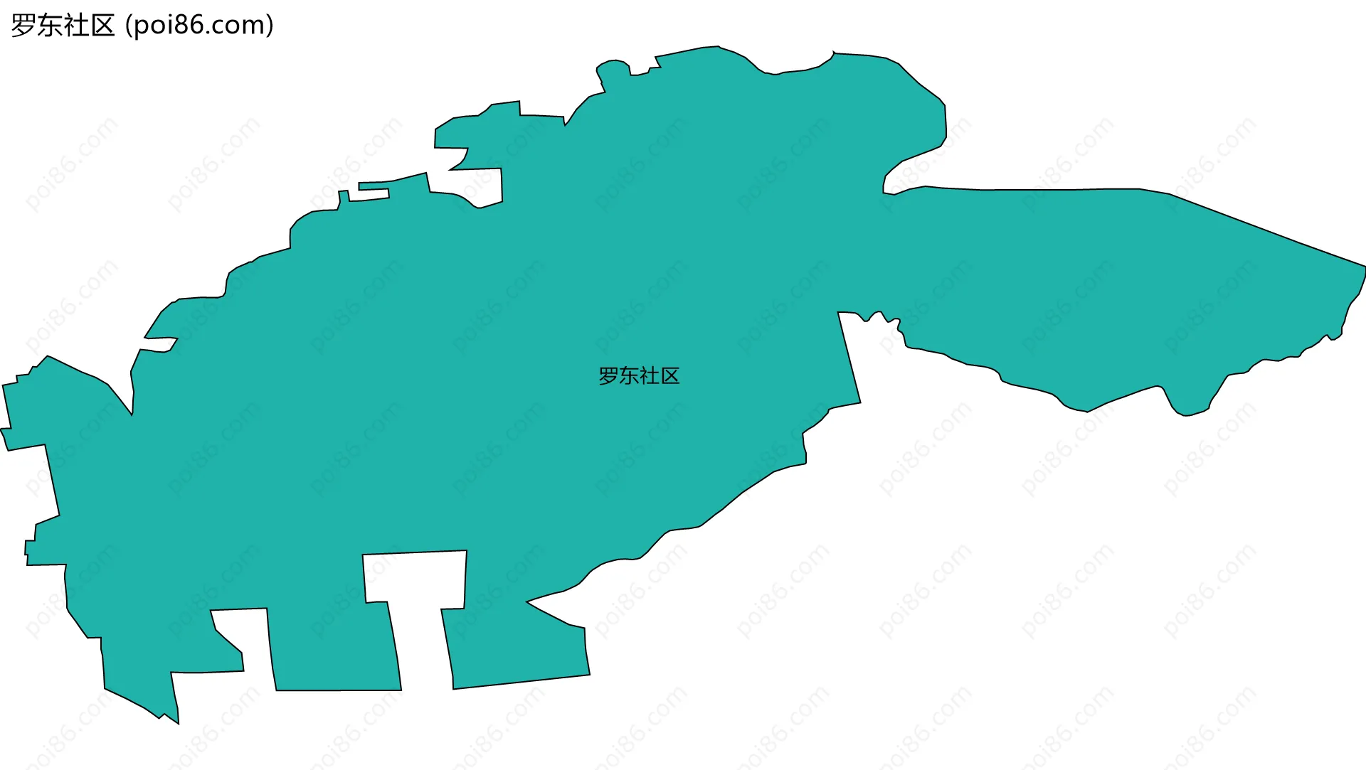 罗东社区边界地图