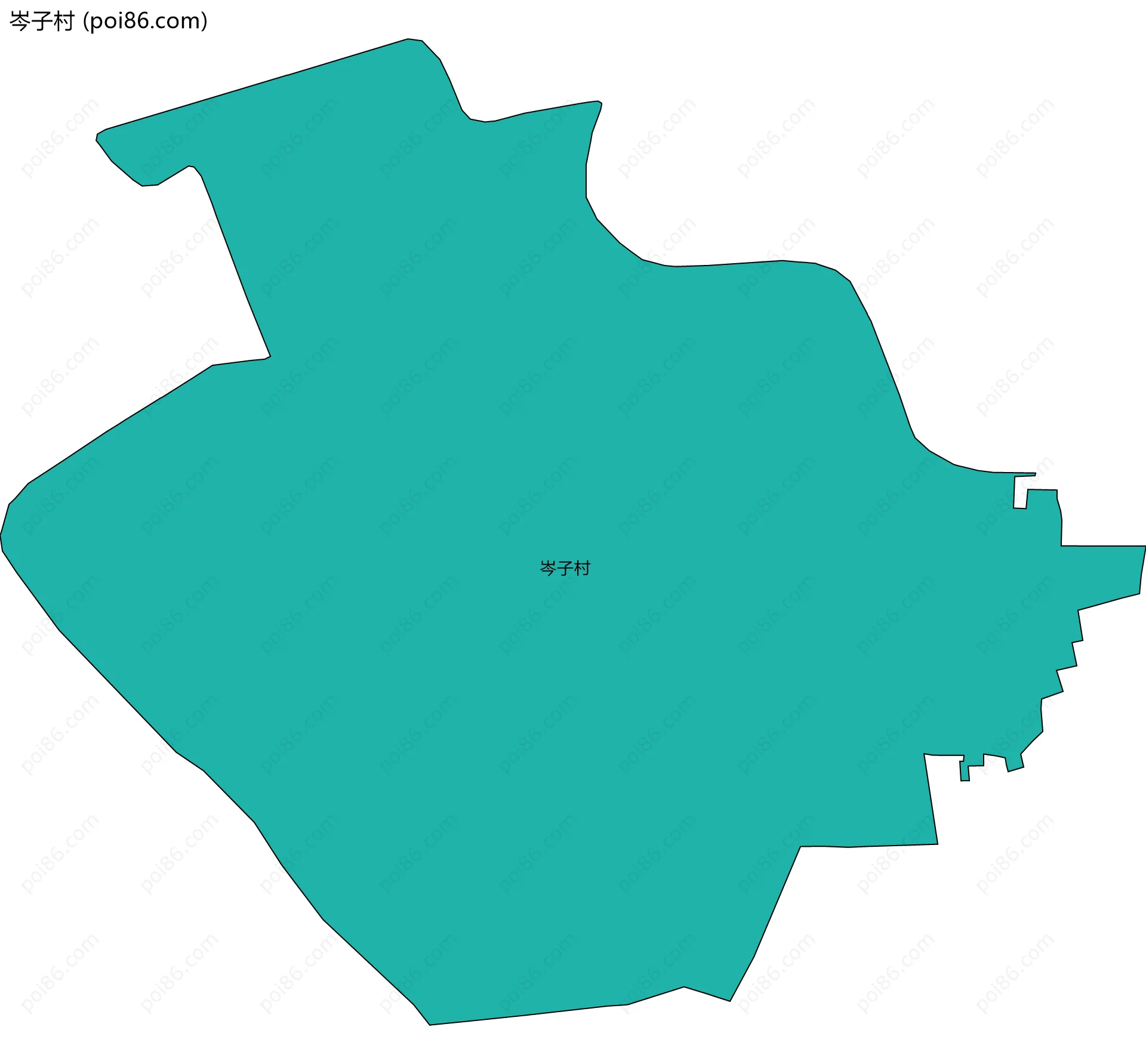 岑子村边界地图