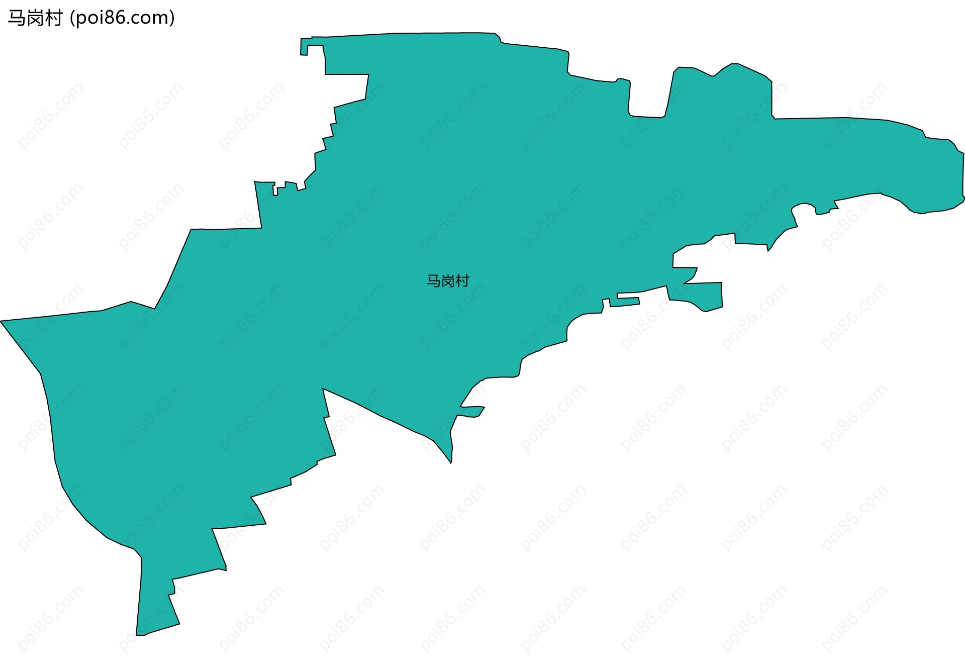 马岗村边界地图