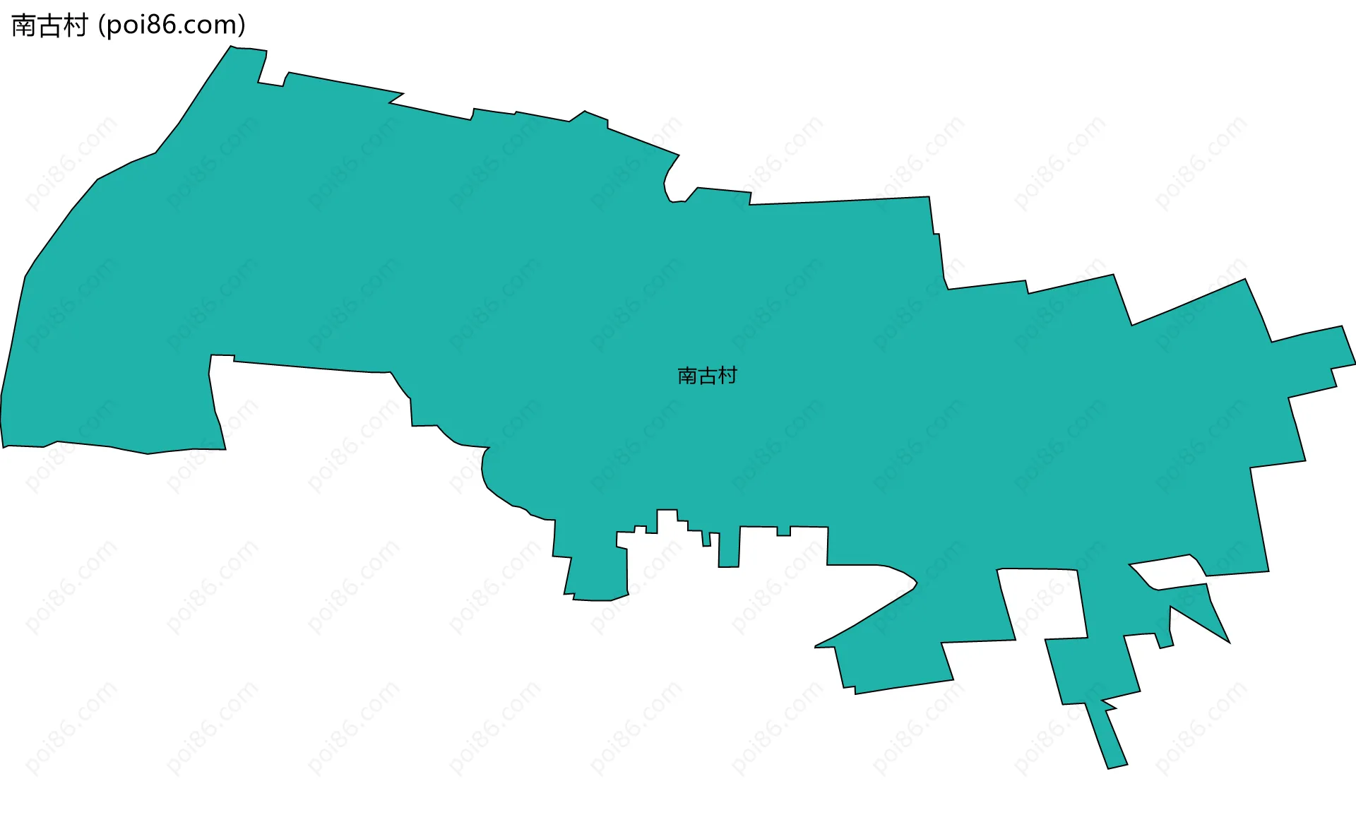 南古村边界地图