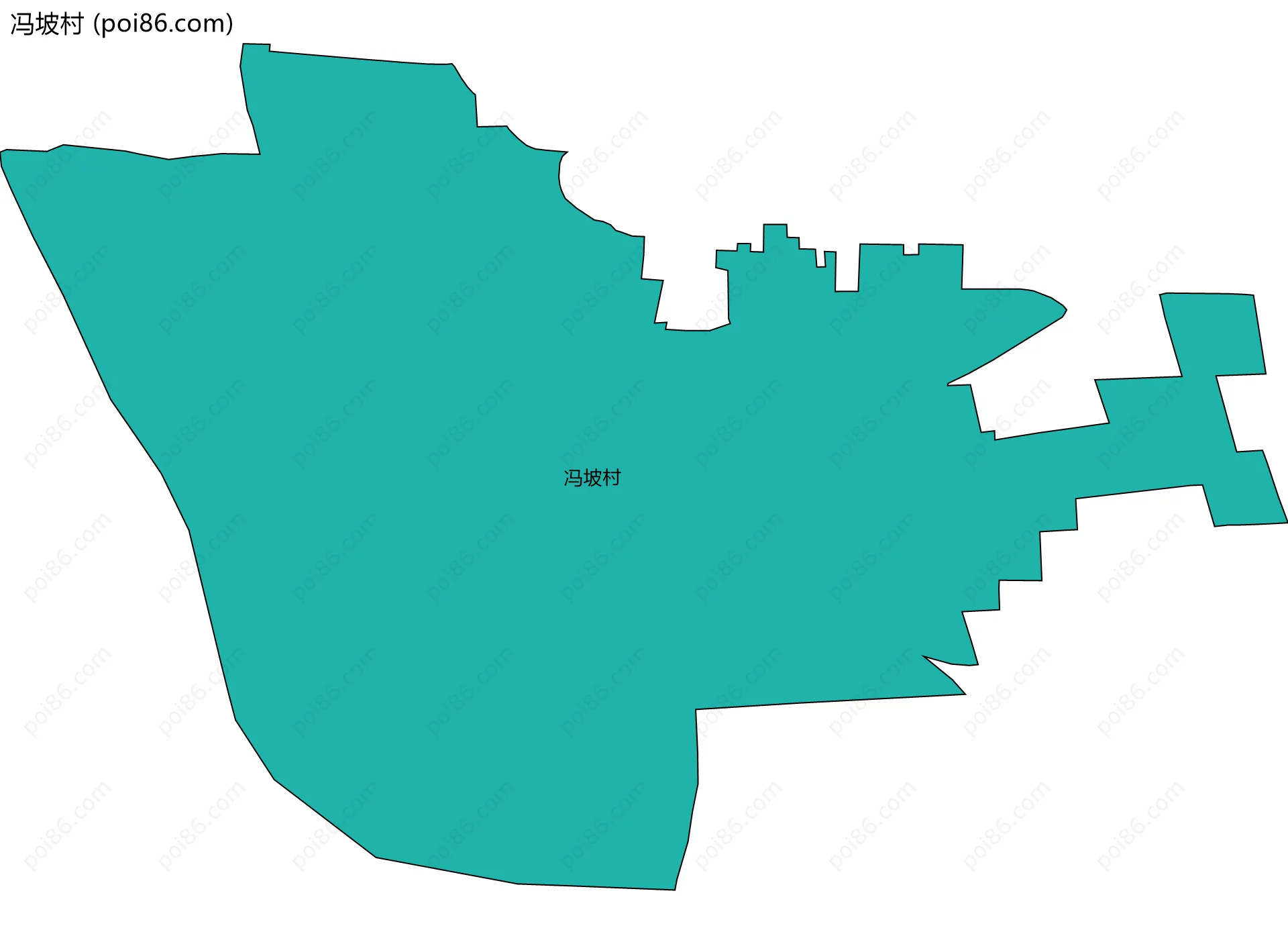冯坡村边界地图