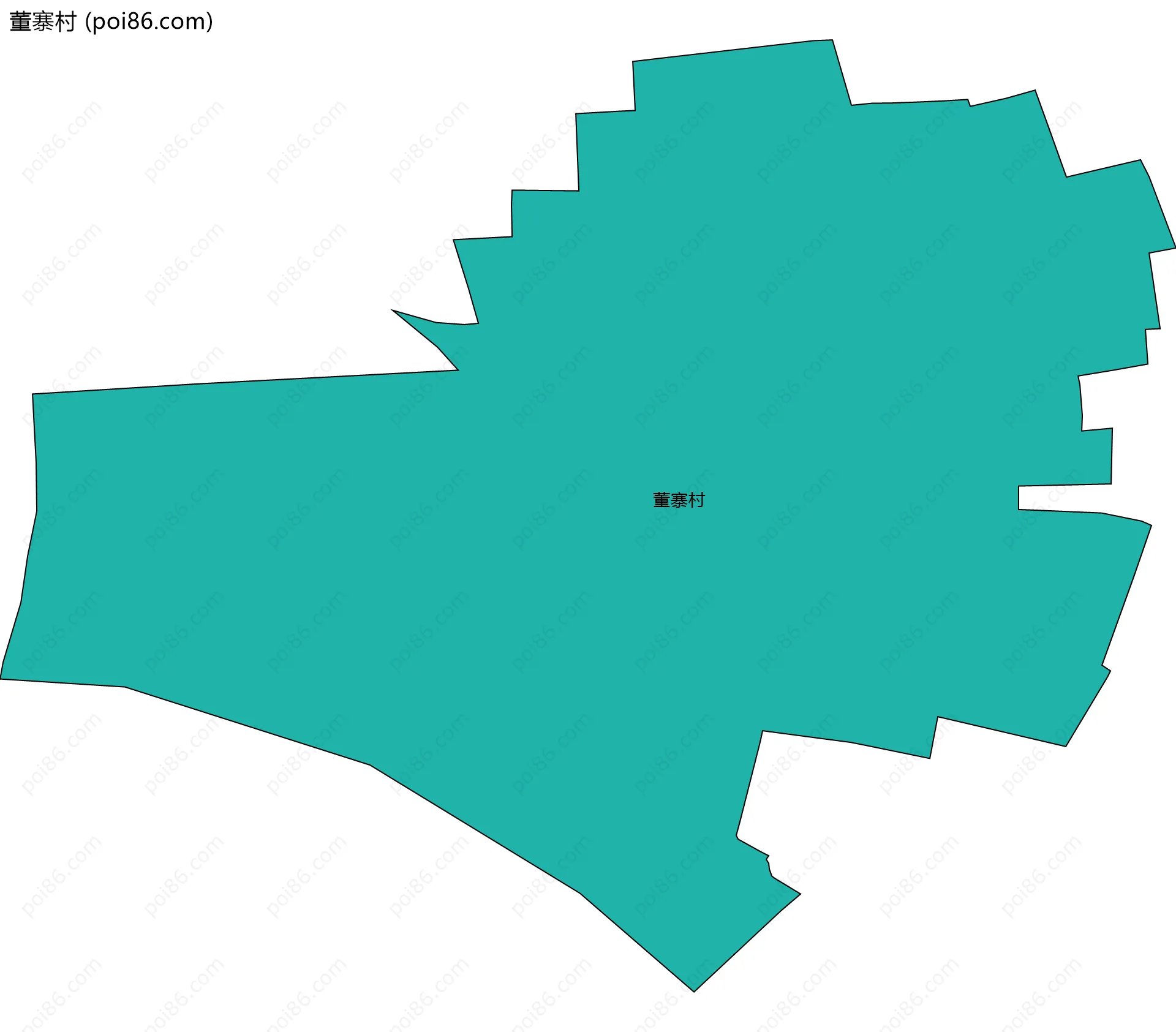 董寨村边界地图