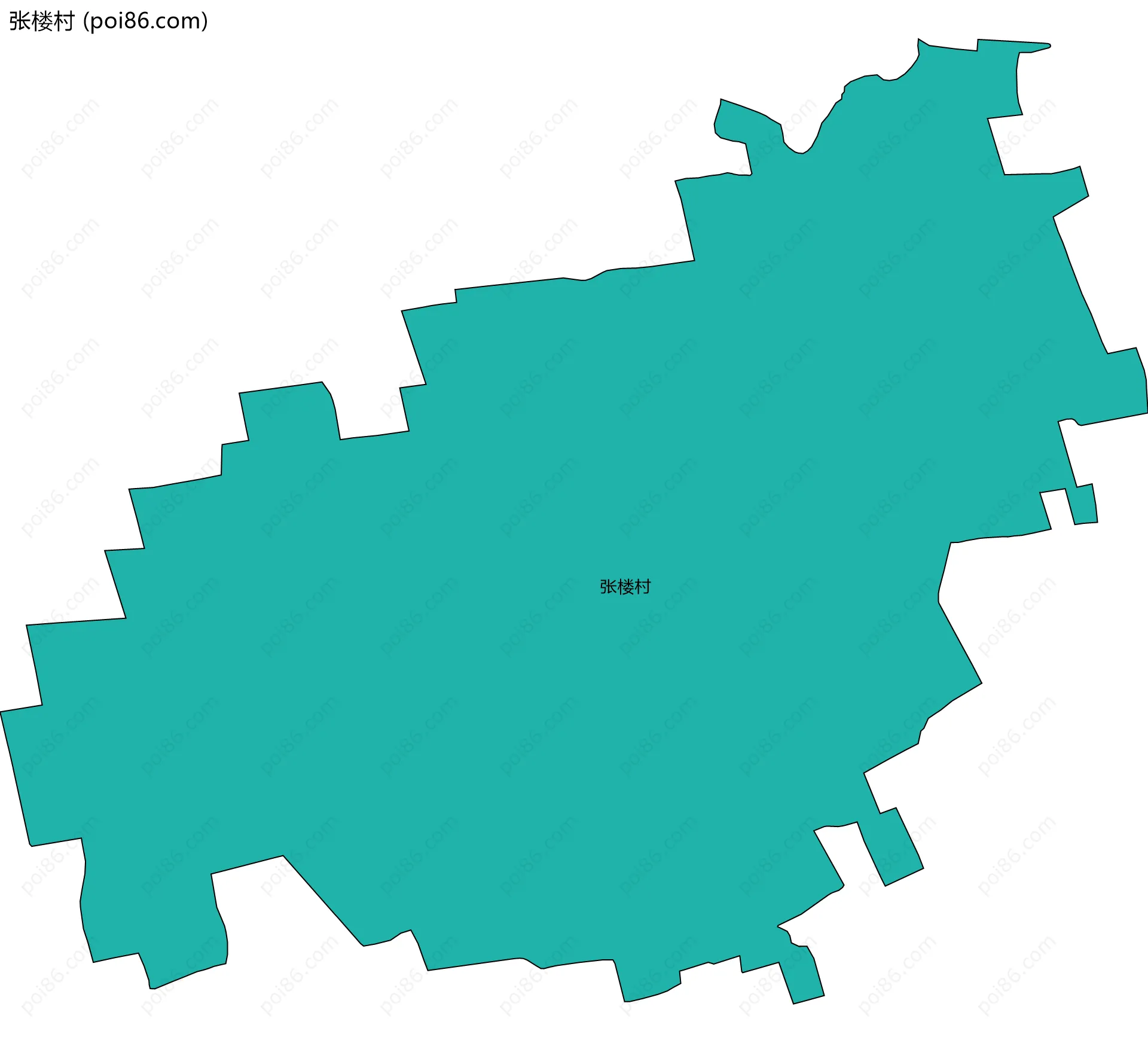 张楼村边界地图