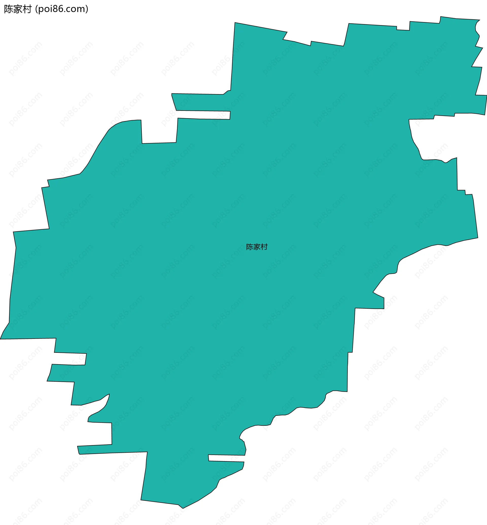 陈家村边界地图