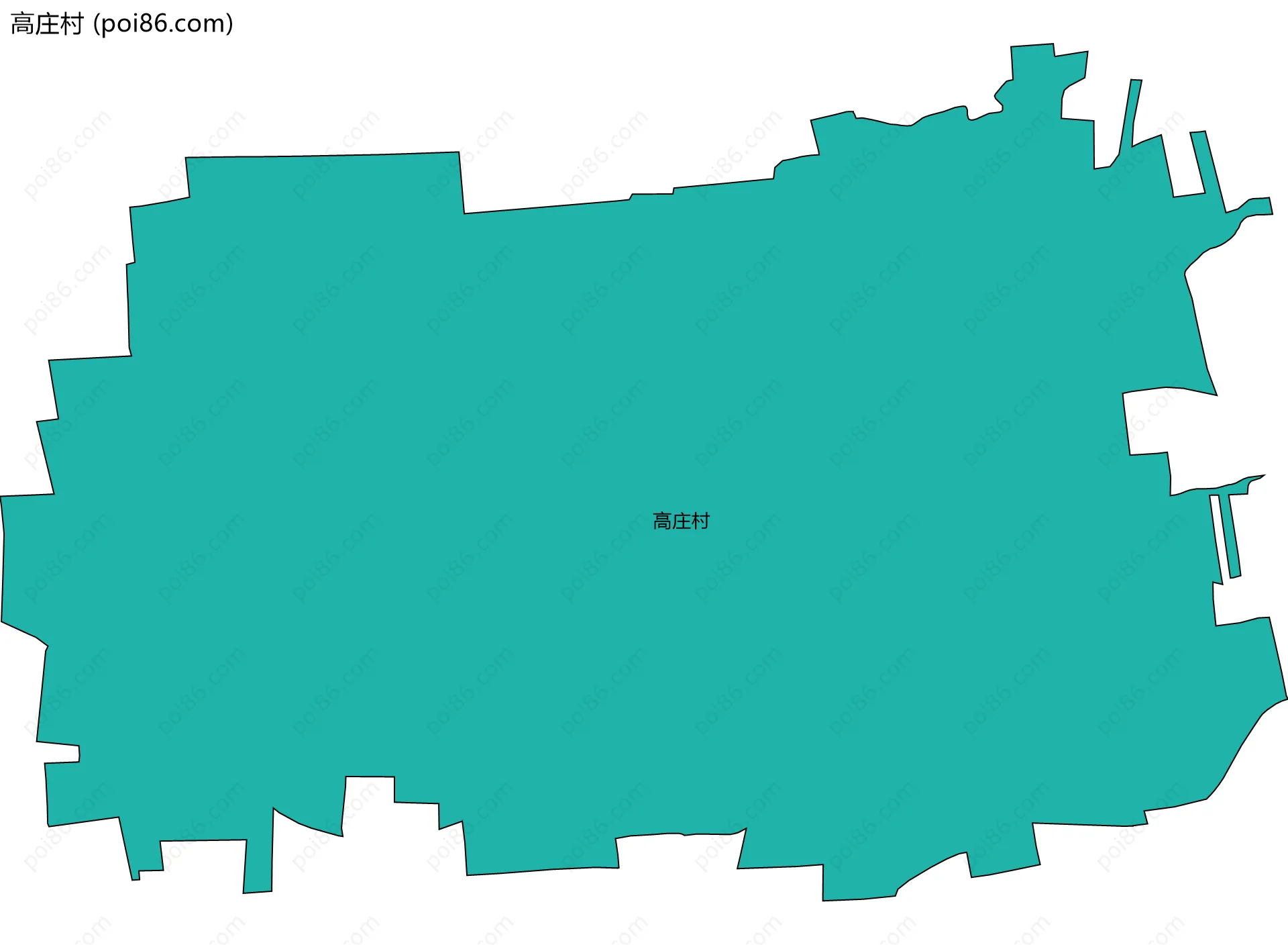 高庄村边界地图