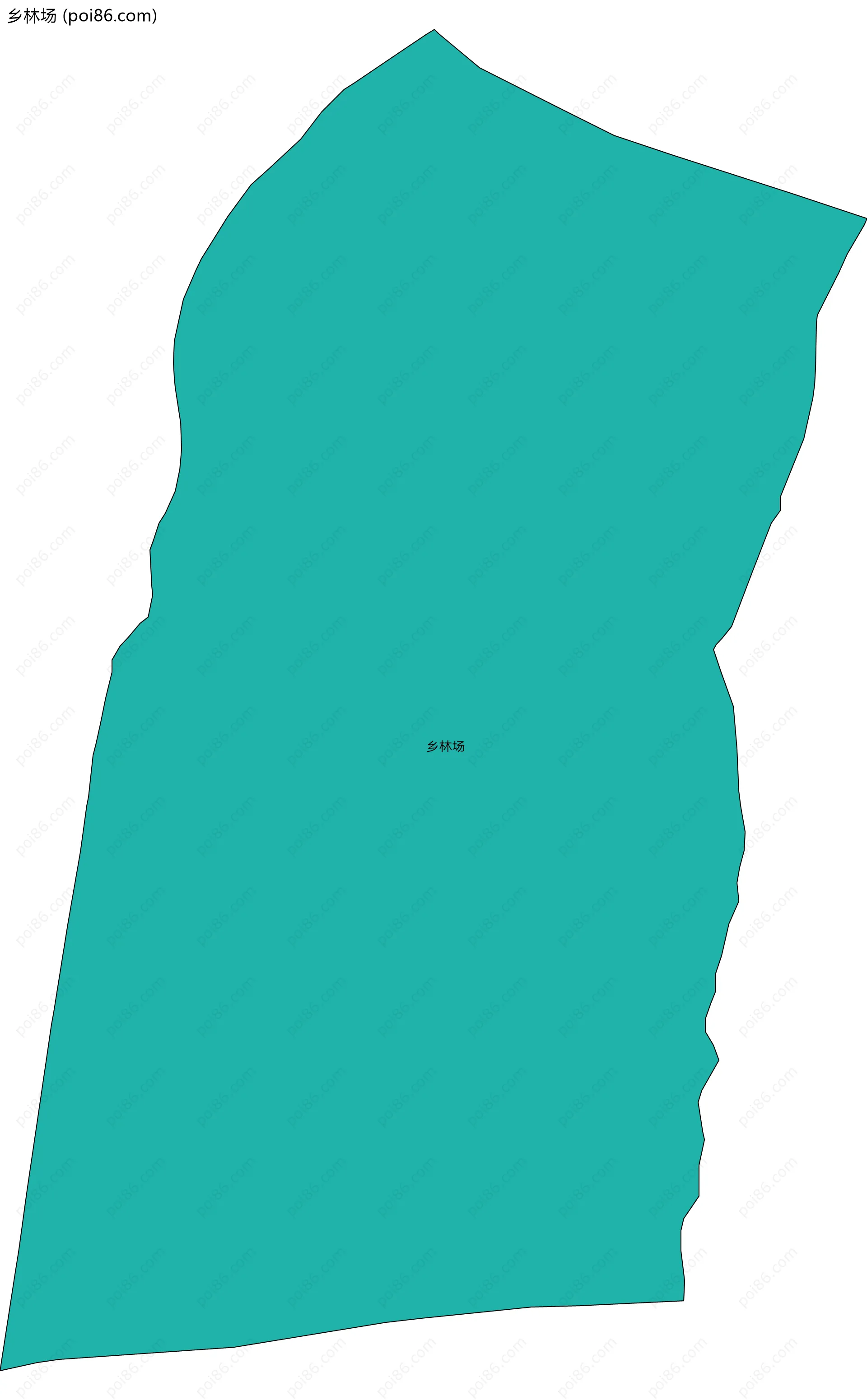 乡林场边界地图