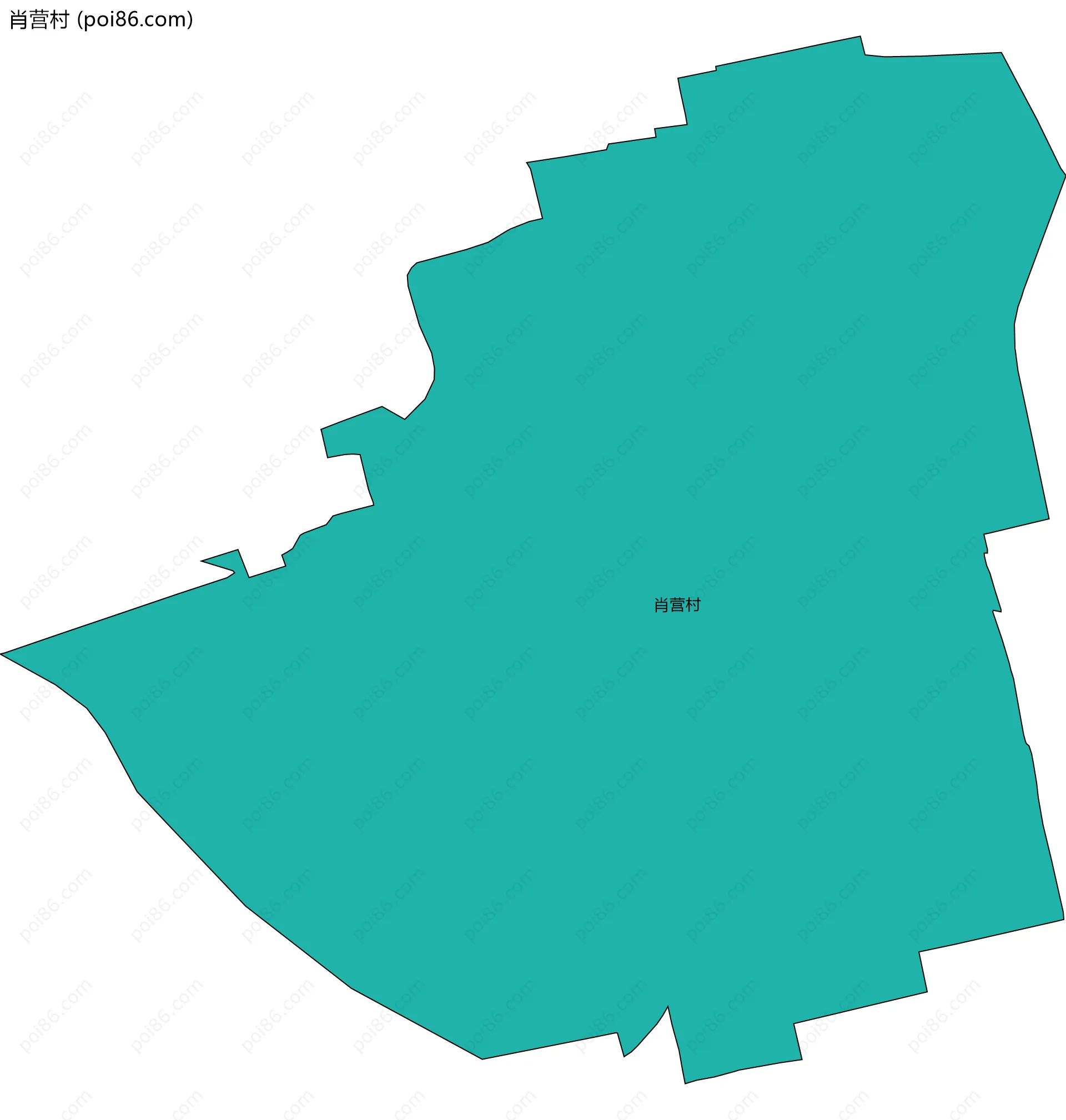 肖营村边界地图