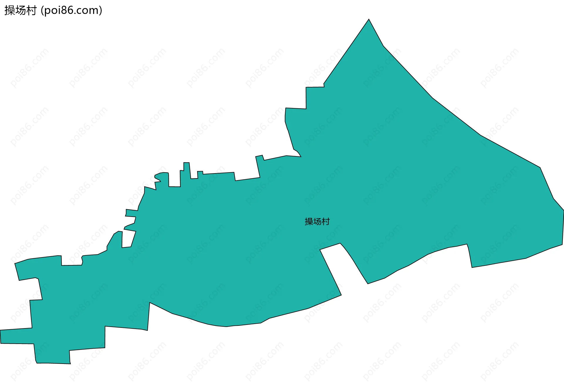 操场村边界地图