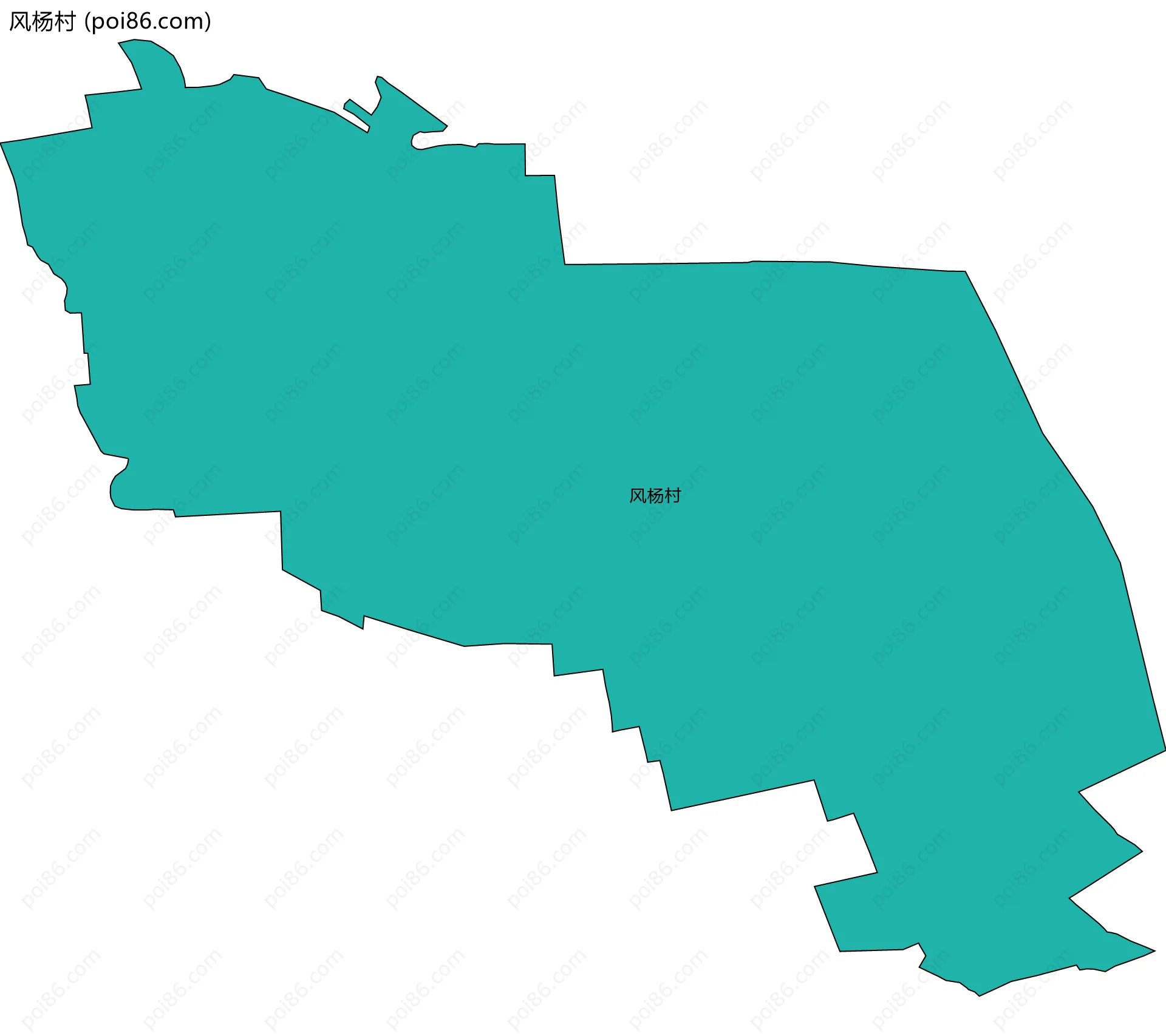 风杨村边界地图