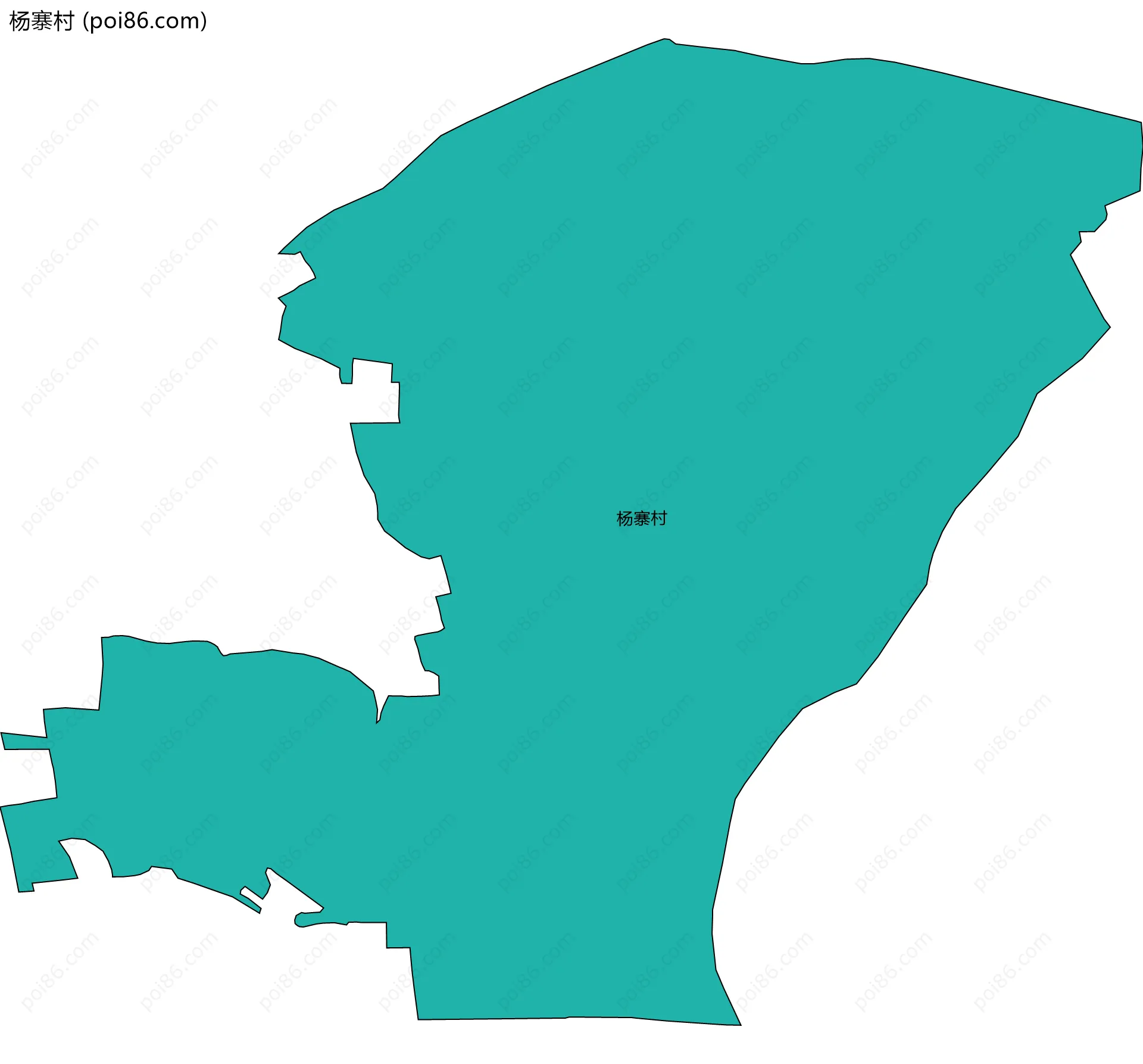 杨寨村边界地图