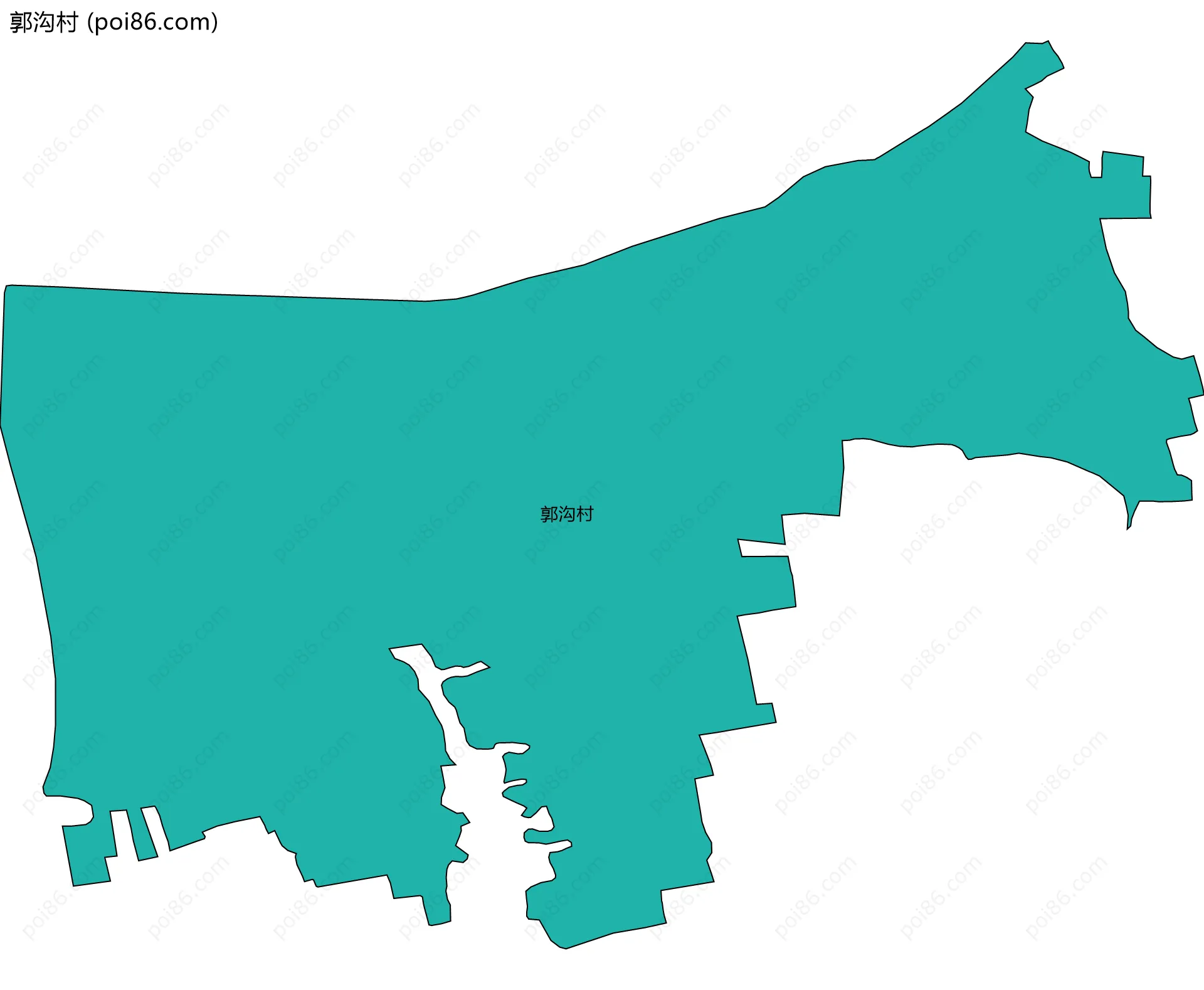 郭沟村边界地图