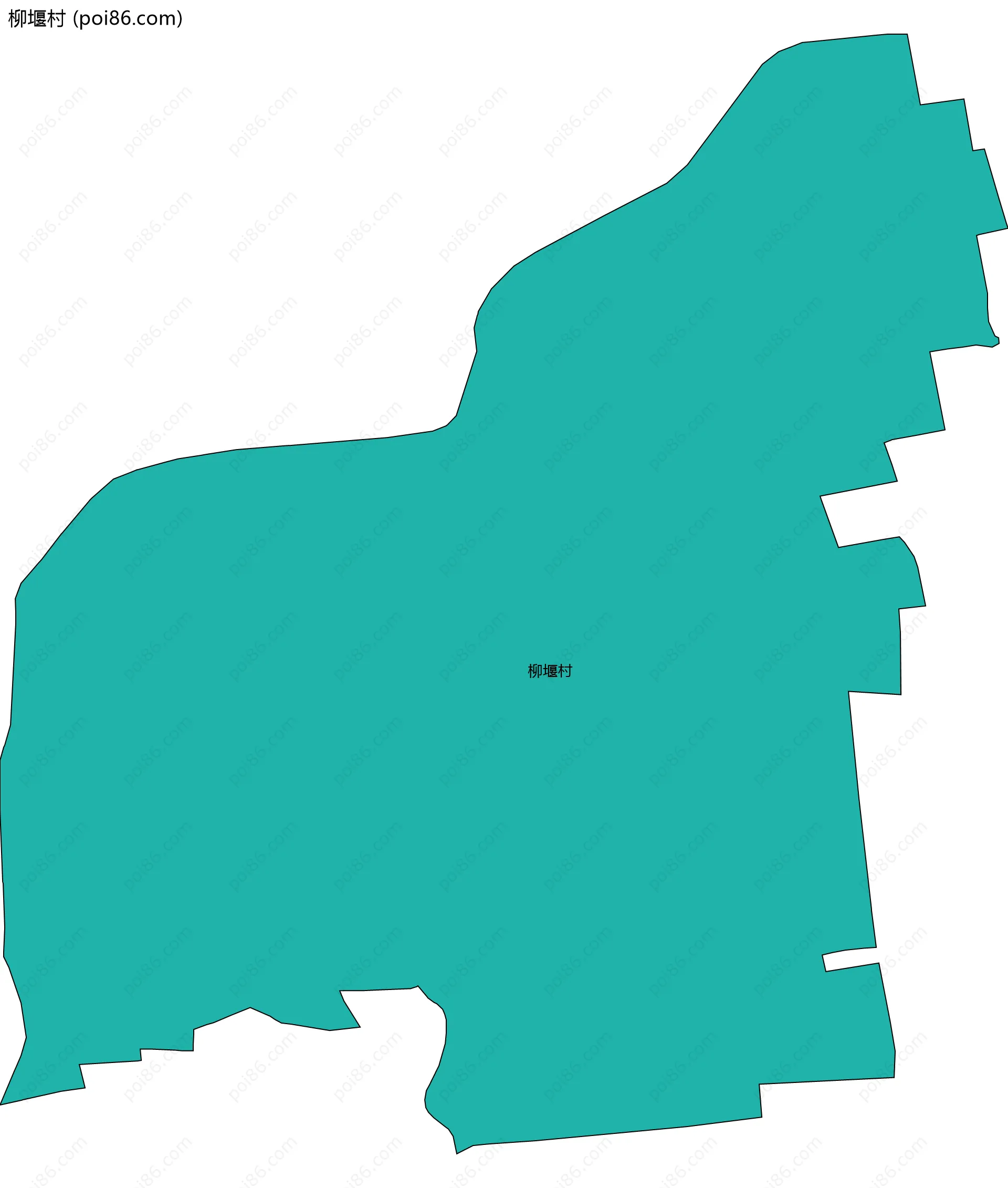 柳堰村边界地图