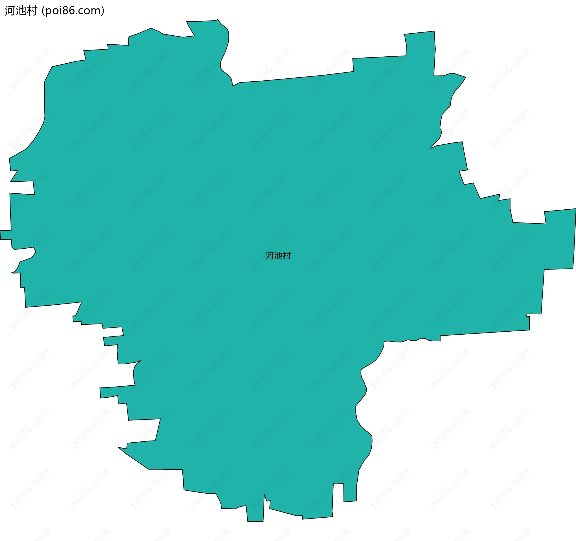 河池村边界地图