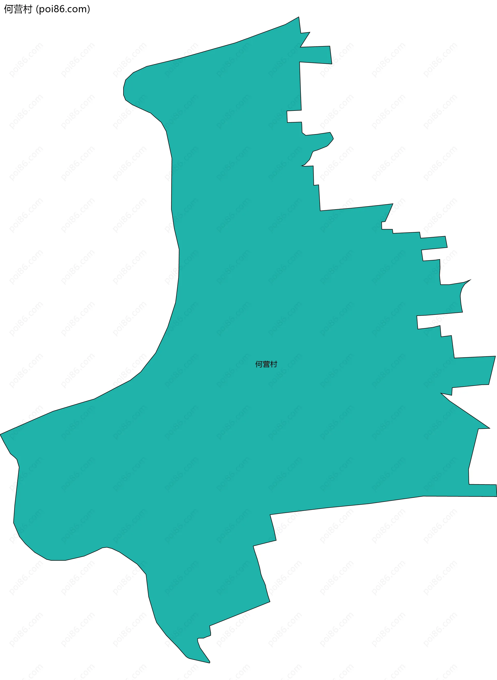 何营村边界地图