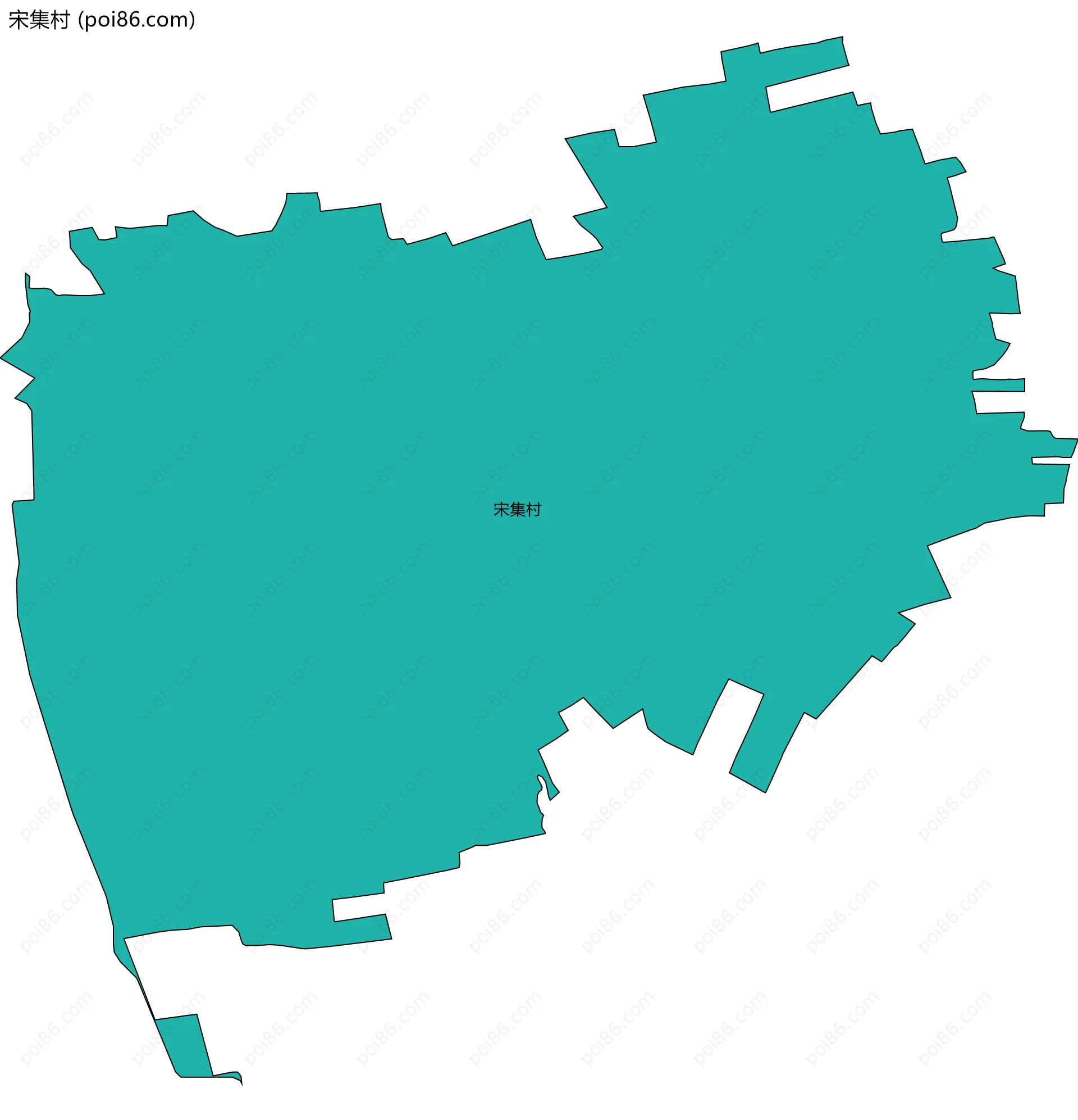 宋集村边界地图