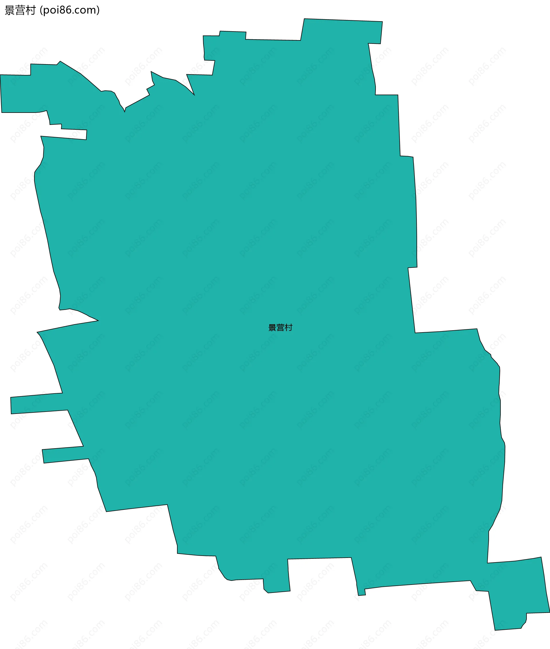 景营村边界地图