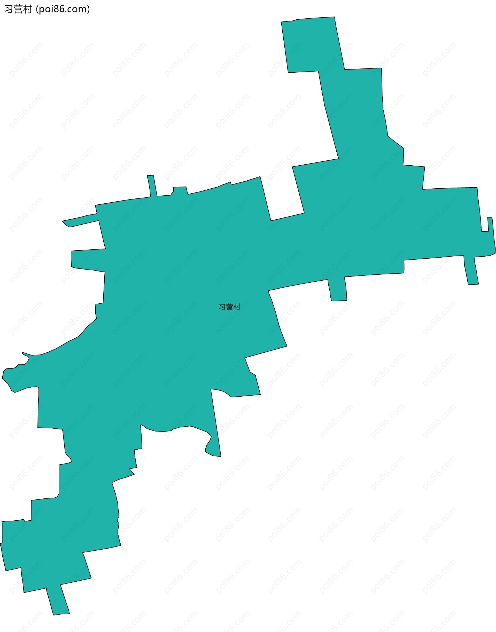 习营村边界地图