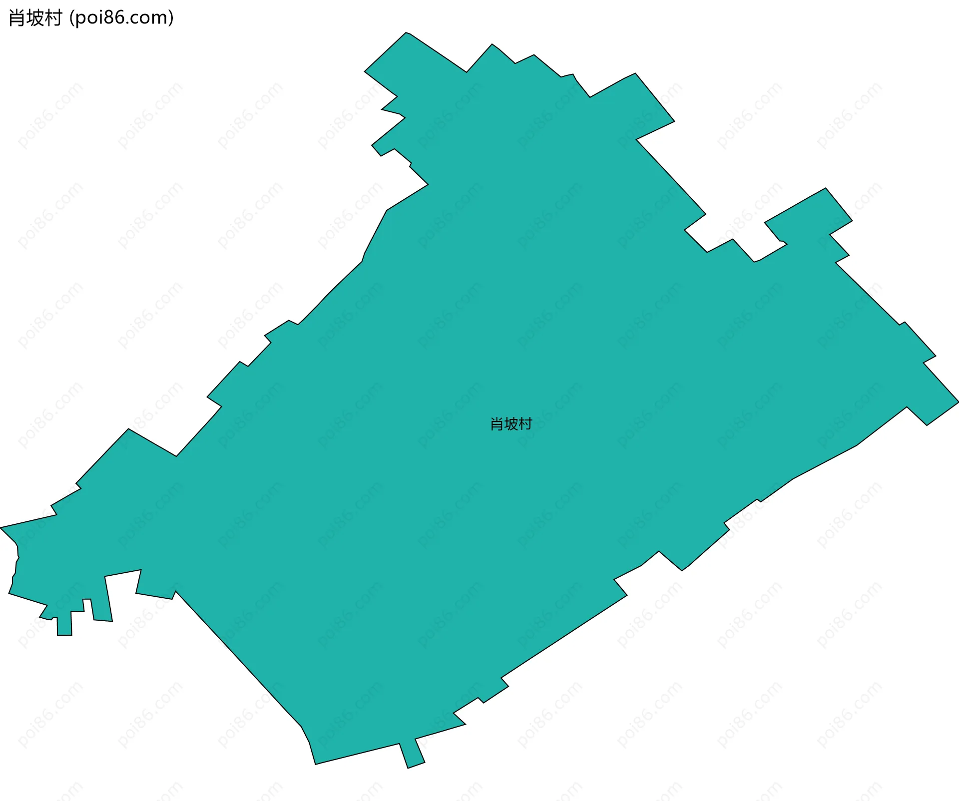 肖坡村边界地图